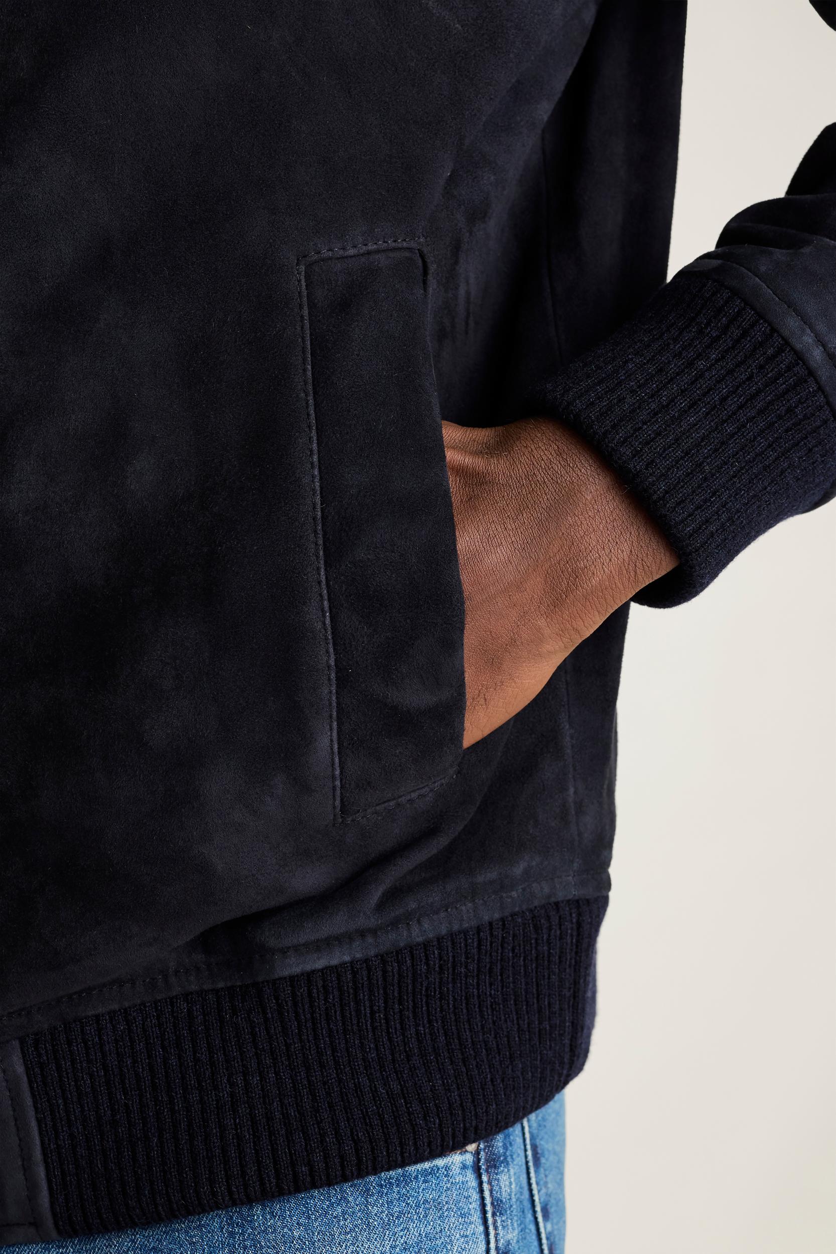 The Suede Bomber Jacket Product Image