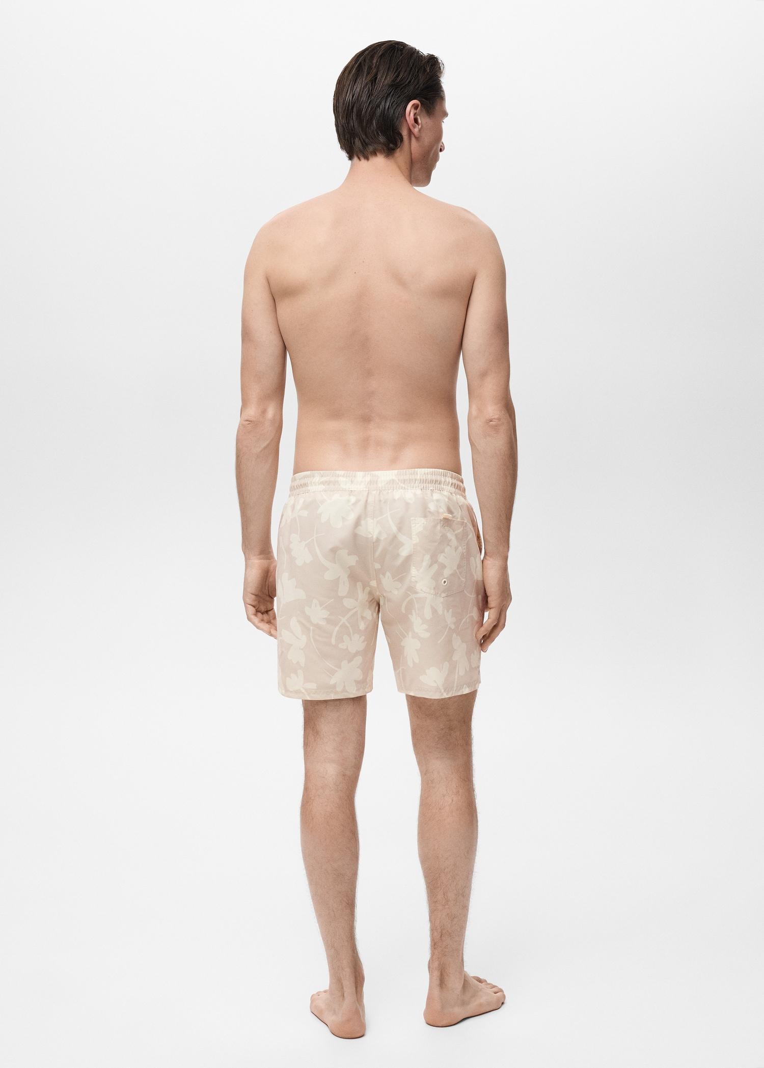 Floral print swimsuit - Men | MANGO USA Product Image