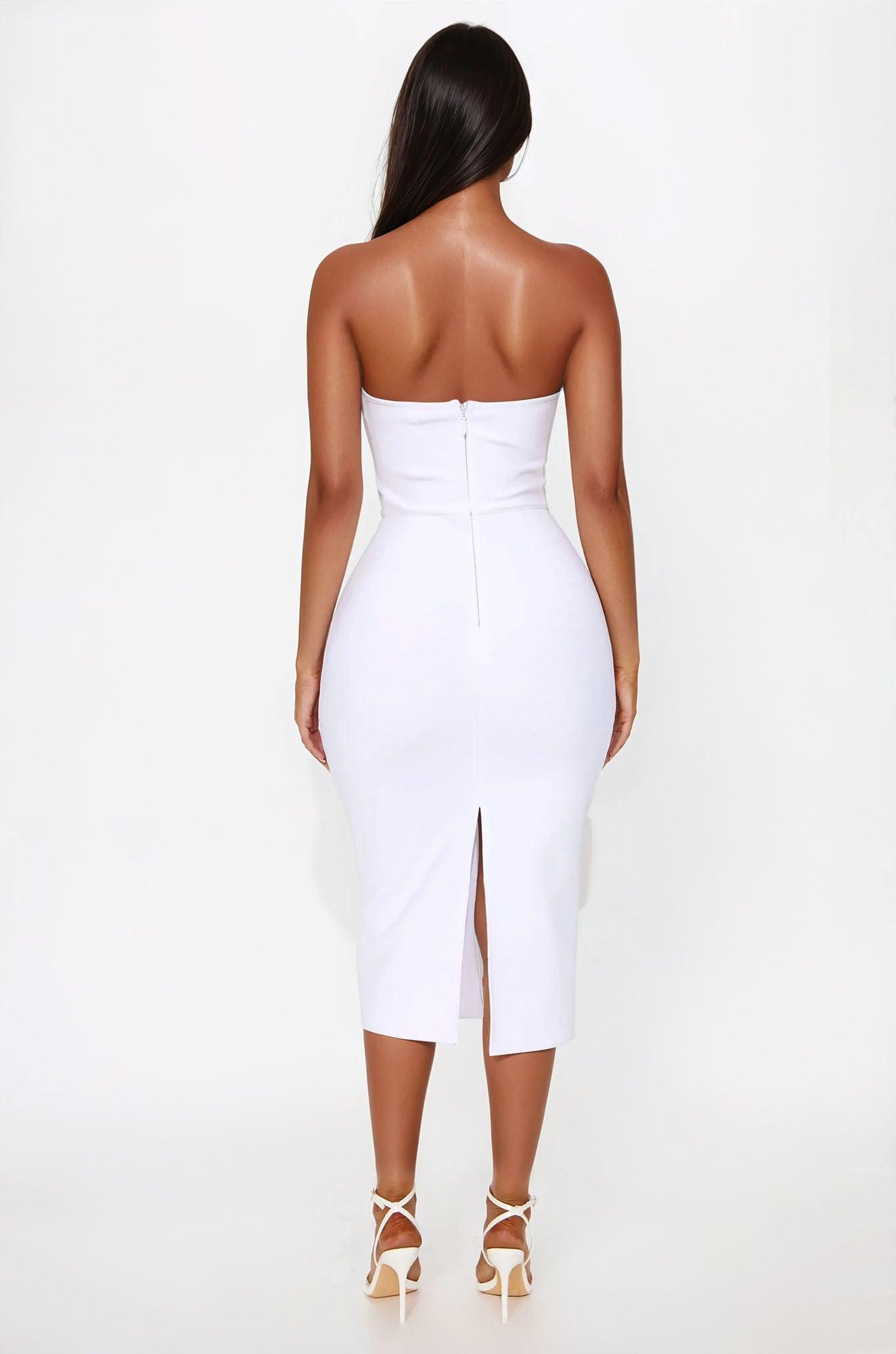Someone To You Bandage Midi Dress - White Female Product Image