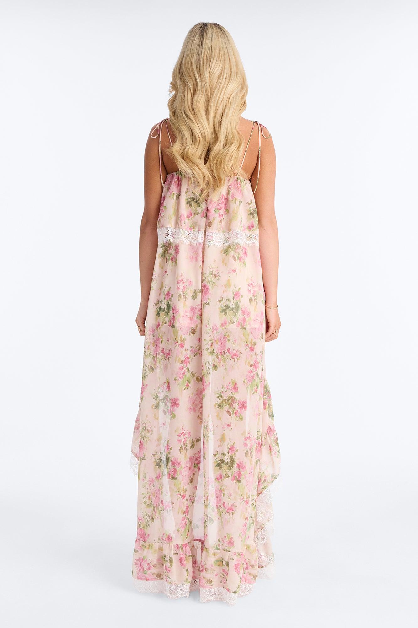 Floral Obsession High Low Dress - Multi Color Female Product Image