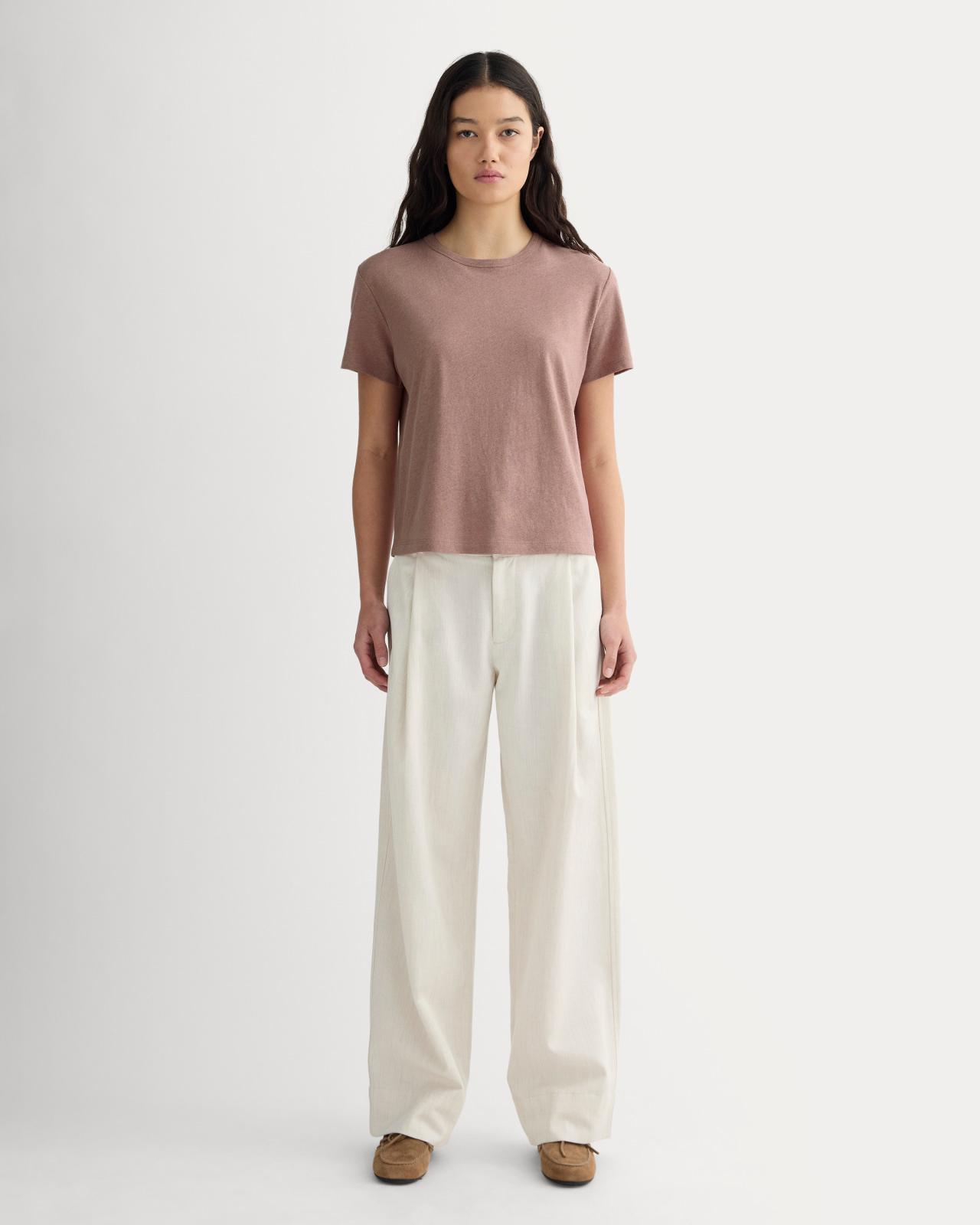 Womens Box-Cut T-Shirt in Cotton Linen by Everlane Product Image