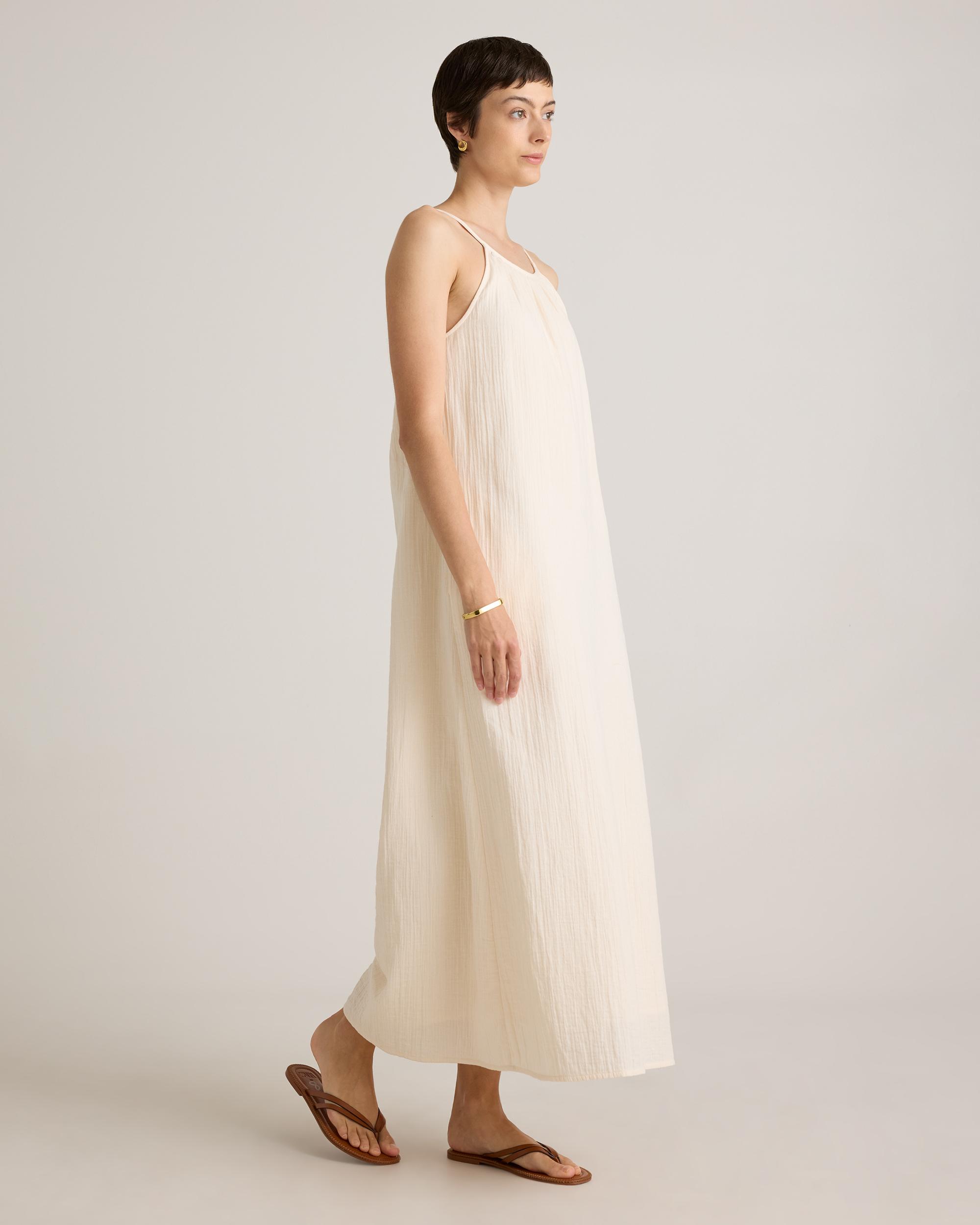 Quince | Women's Gauze Sleeveless Maxi Dress Size XL, Organic Cotton Product Image