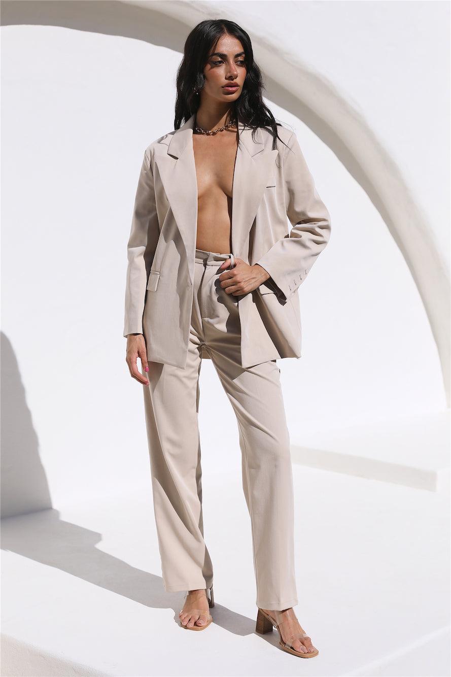 Style Staple Blazer Beige Product Image