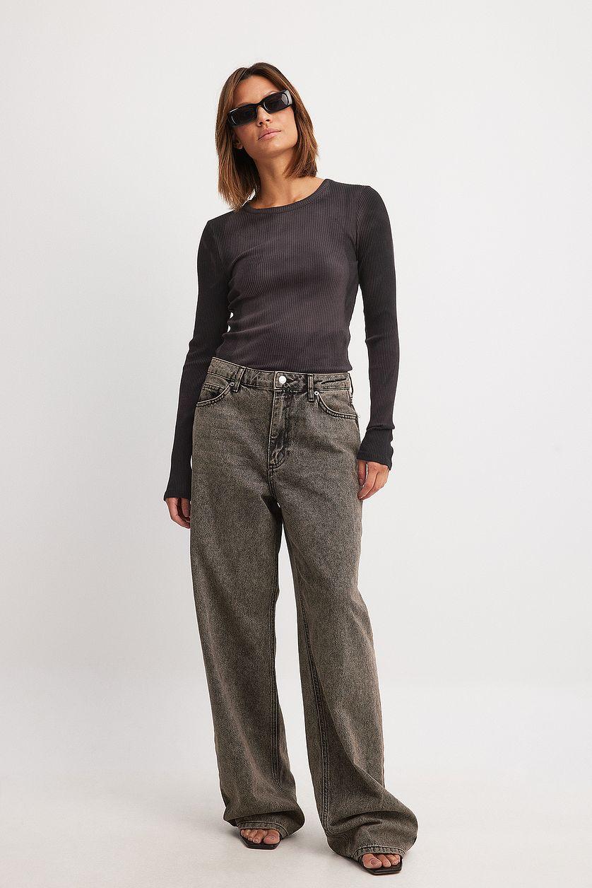 Acid Wash Rib Top Product Image