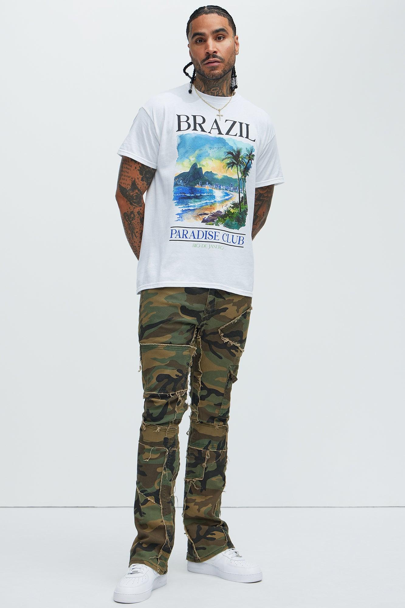 Pull Up To The Scene Skinny Flare Pants - Camouflage Product Image
