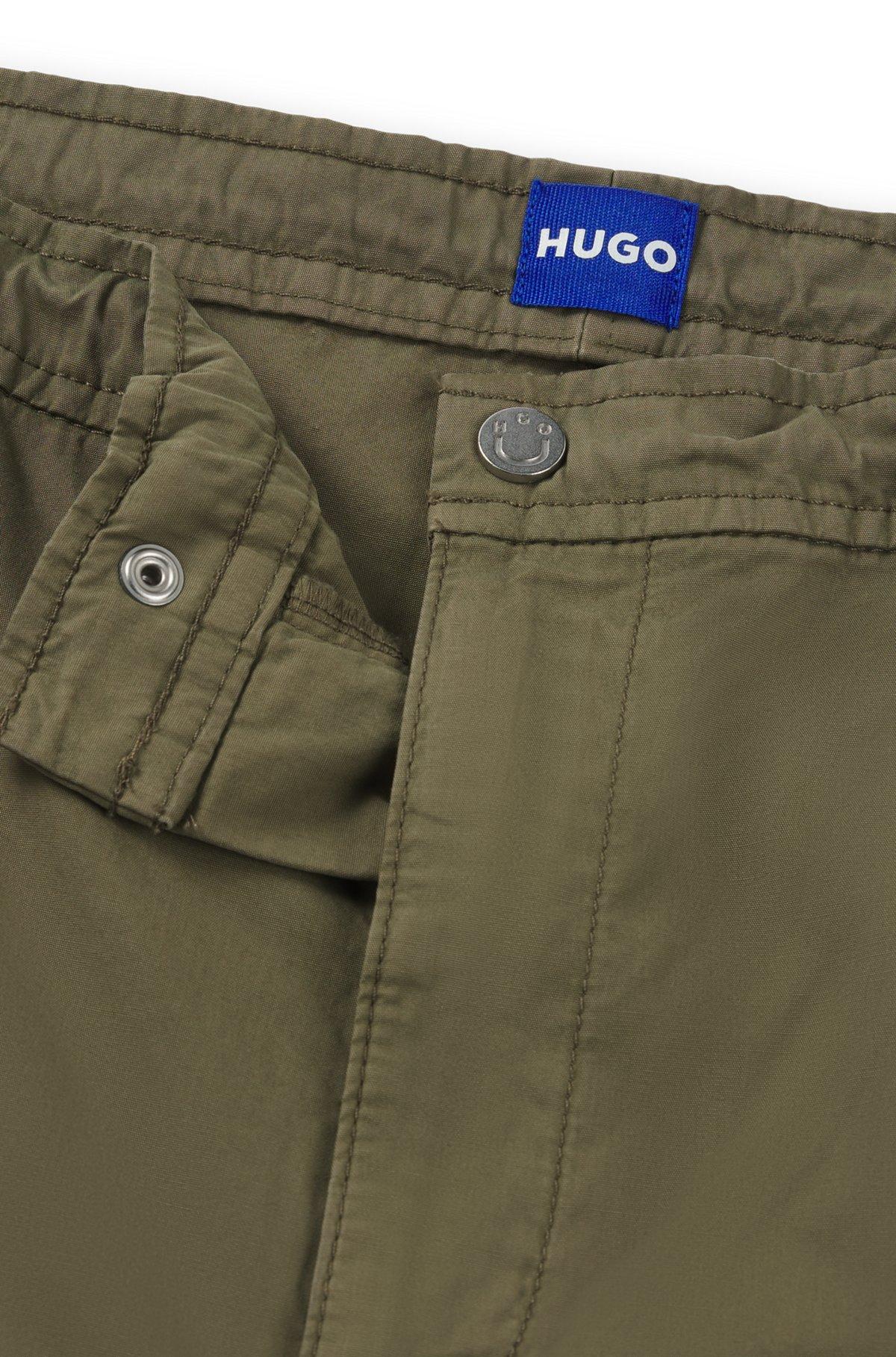 Relaxed-fit parachute trousers in cotton poplin Product Image