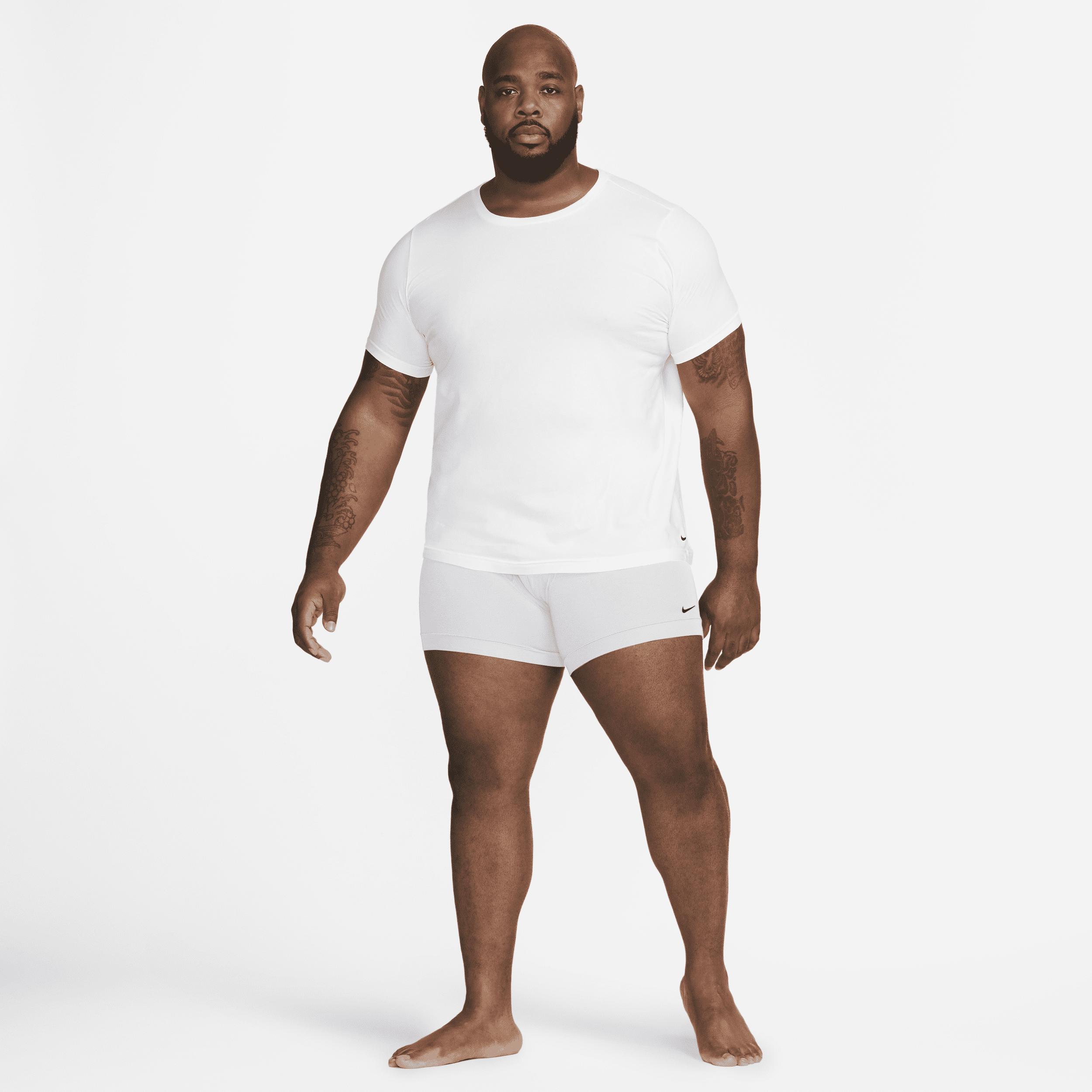 Nike Mens Dri-FIT Essential Cotton Stretch Slim Fit Crew Neck Undershirt (2-Pack) | KE1191-100 Product Image