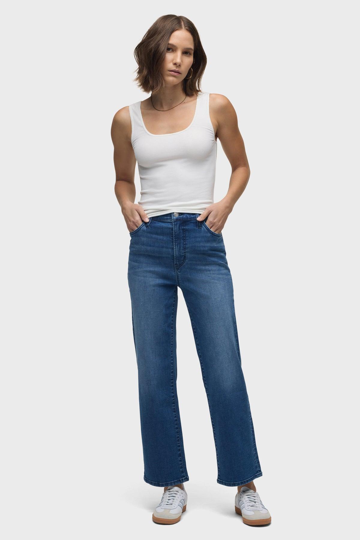 Rosalie High-Rise Wide Leg Ankle Jean Female Product Image