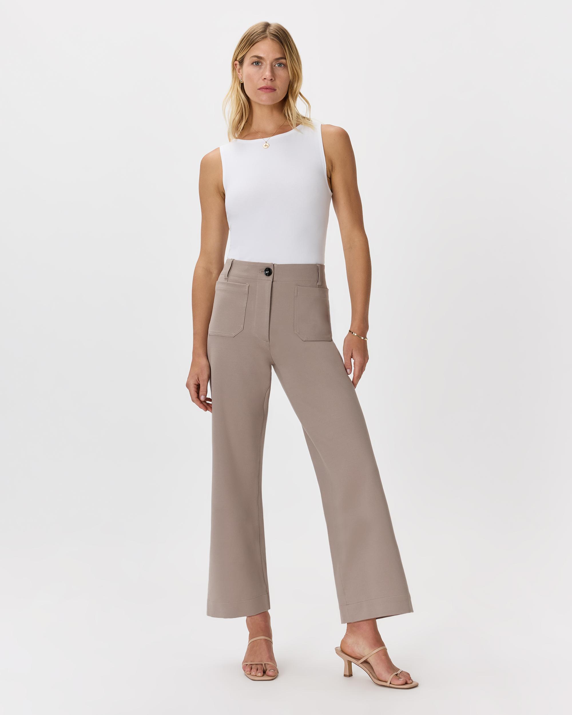Quince | Women's Ultra-Stretch Ponte Cropped Wide Leg Pants Rayon Product Image