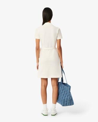 Stretch Mini Piqué Wrap Dress Product Image