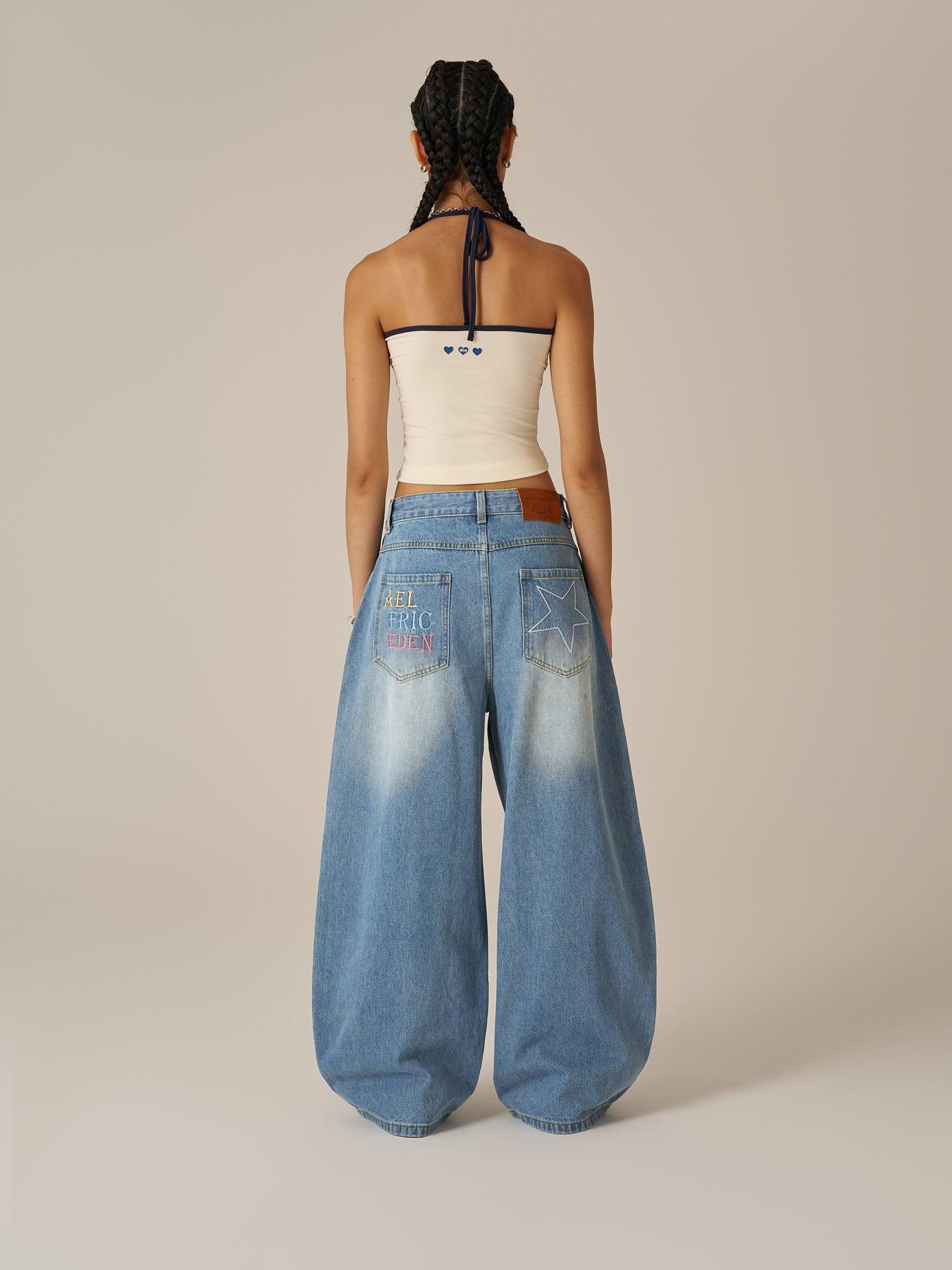 Aelfric Eden Baggy Barrel  Colorful Star Jeans Product Image