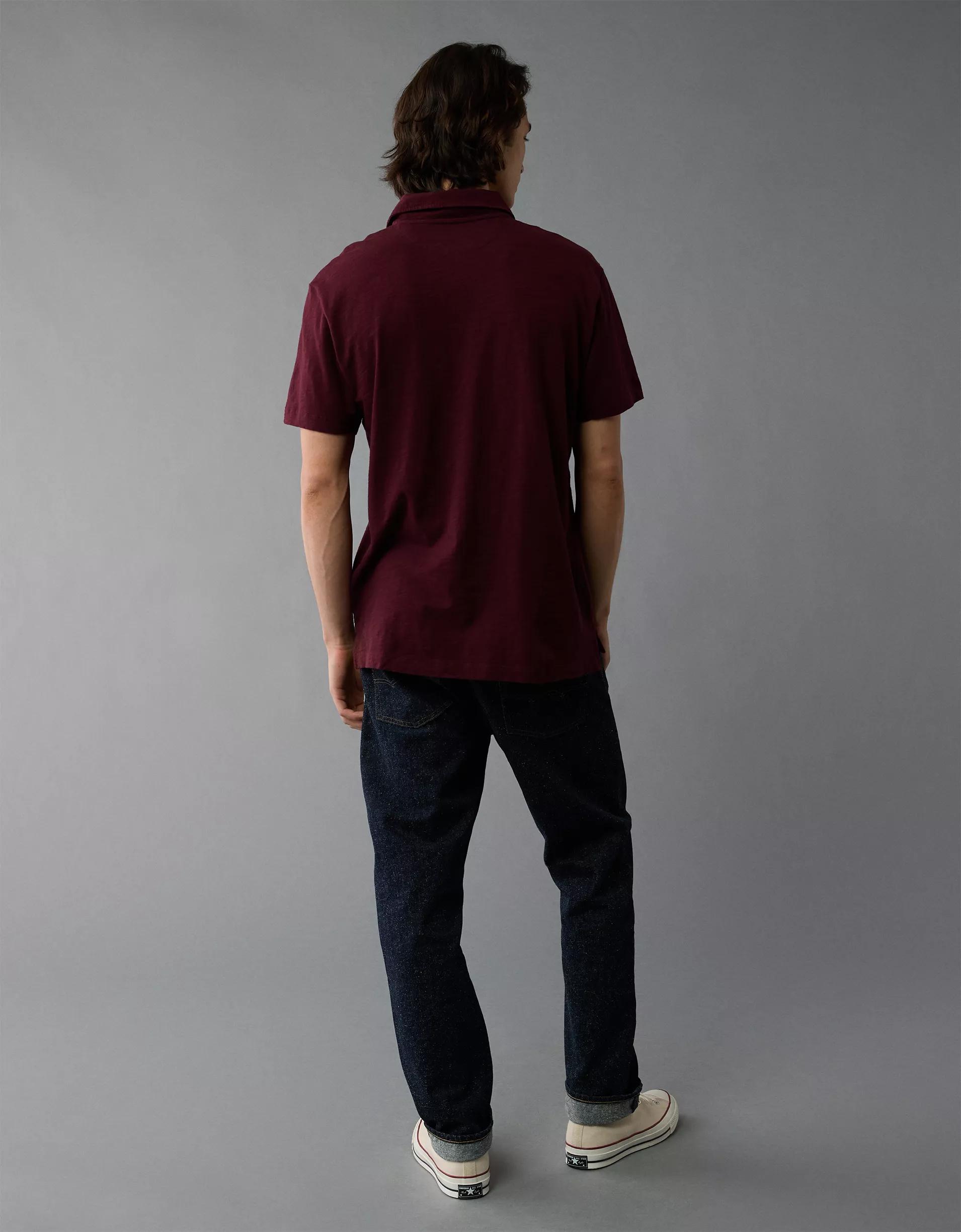 AE Slub Polo Shirt Product Image