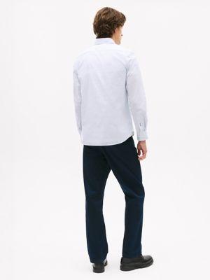 Regular Fit Gingham Stretch Poplin Shirt Product Image