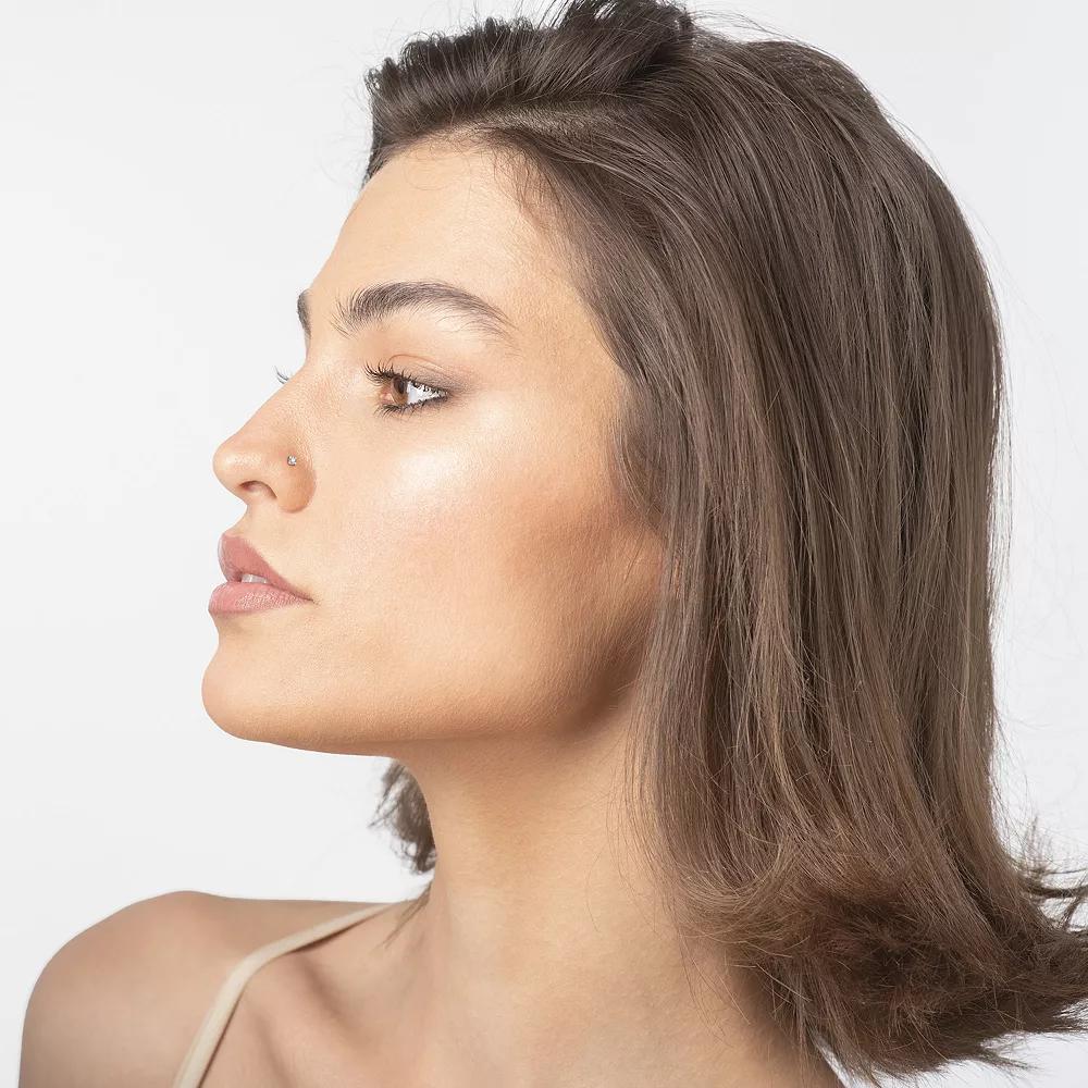 Lila Moon 14k Gold 1.7 mm Diamond Accent Stud Nose Stud, Women's, 14k Whgold Product Image