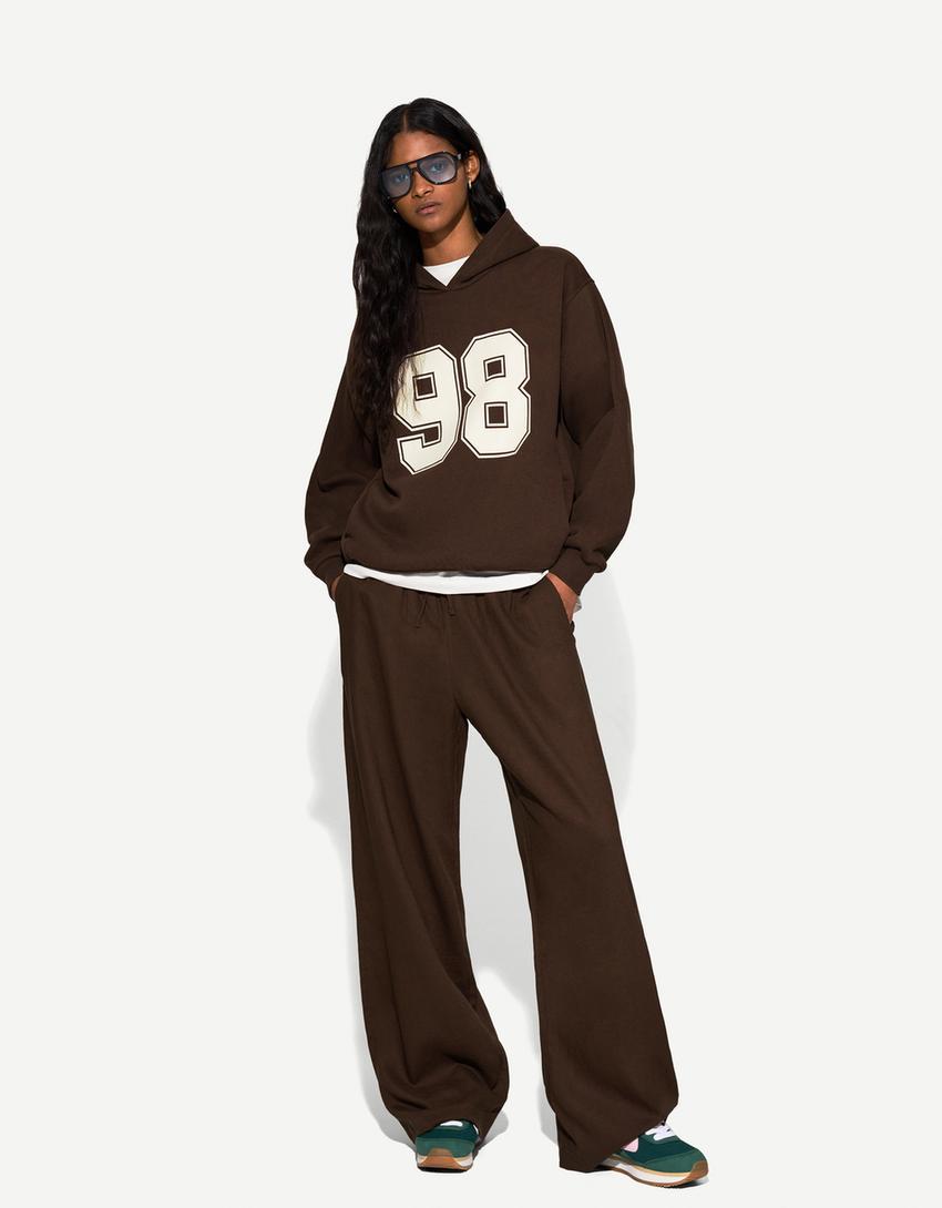 Linen blend pants with an elastic waistband Product Image