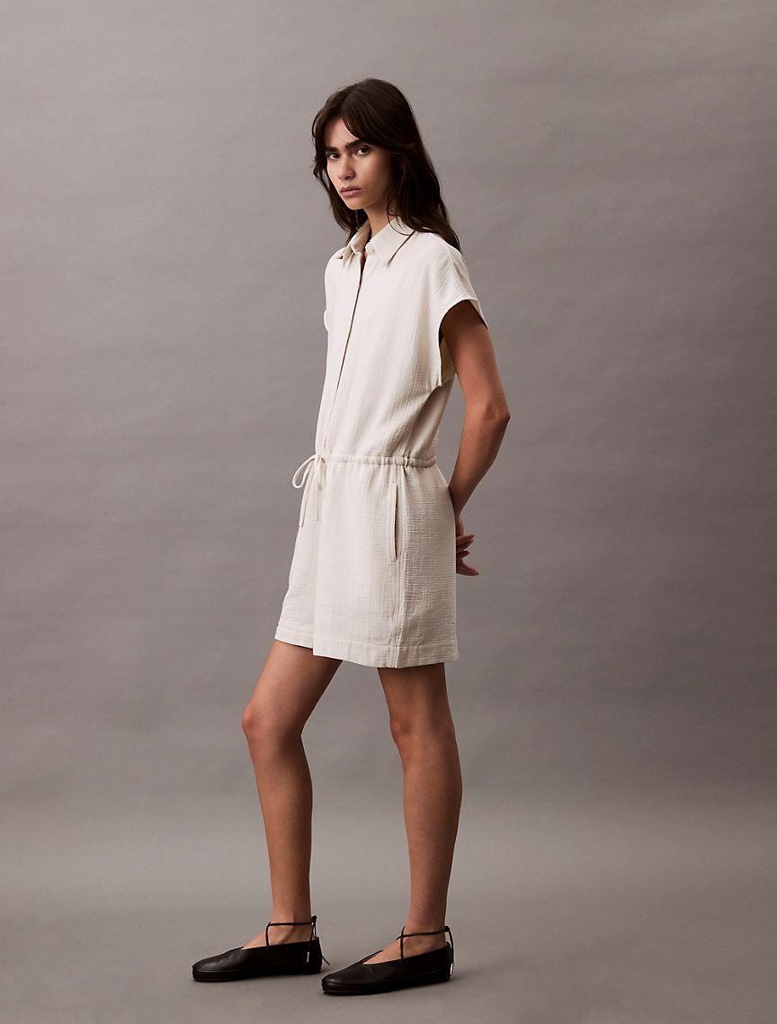 Cotton Viscose Gauze Romper Product Image
