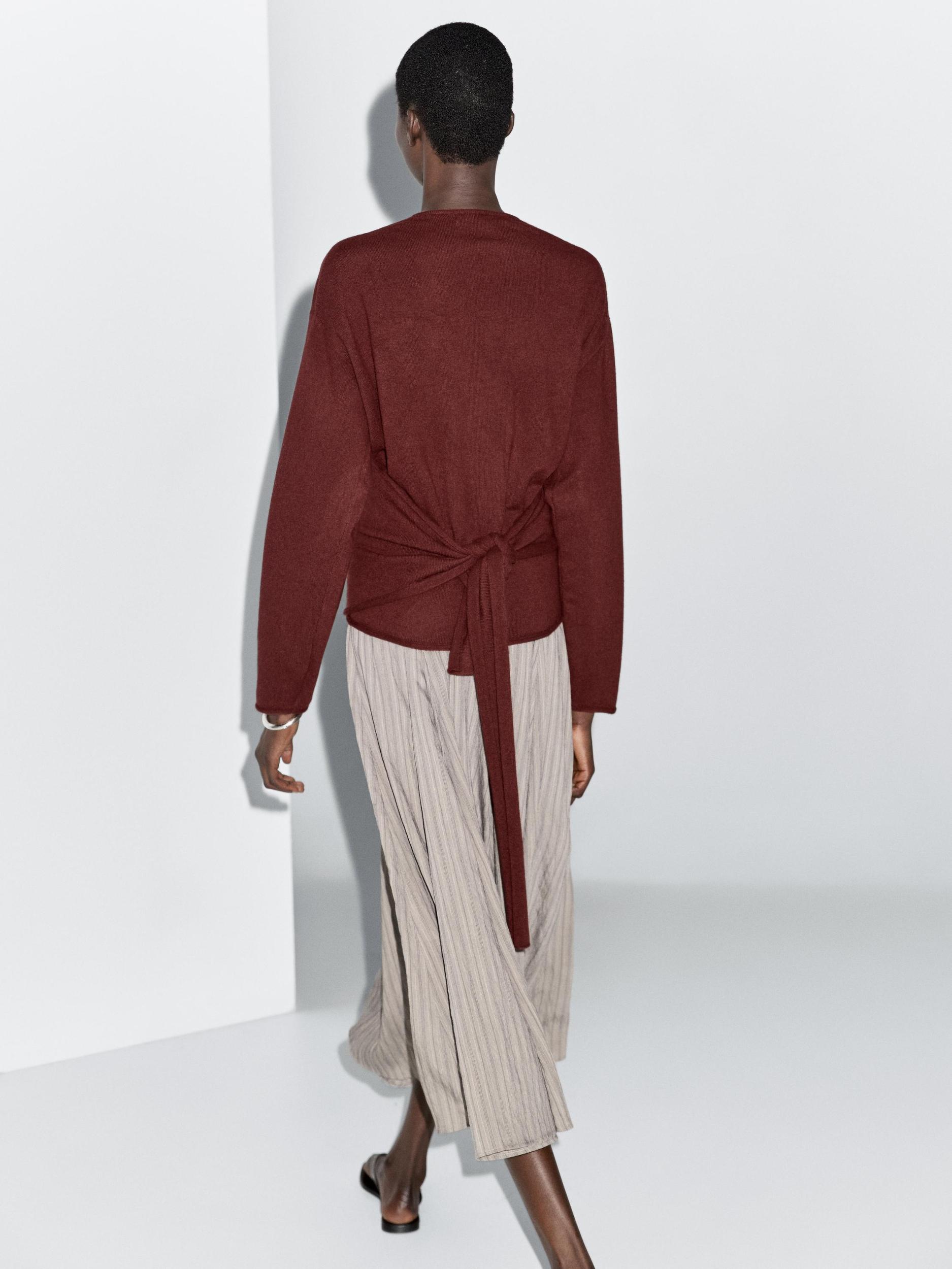 100% wool double-breasted cardigan Product Image