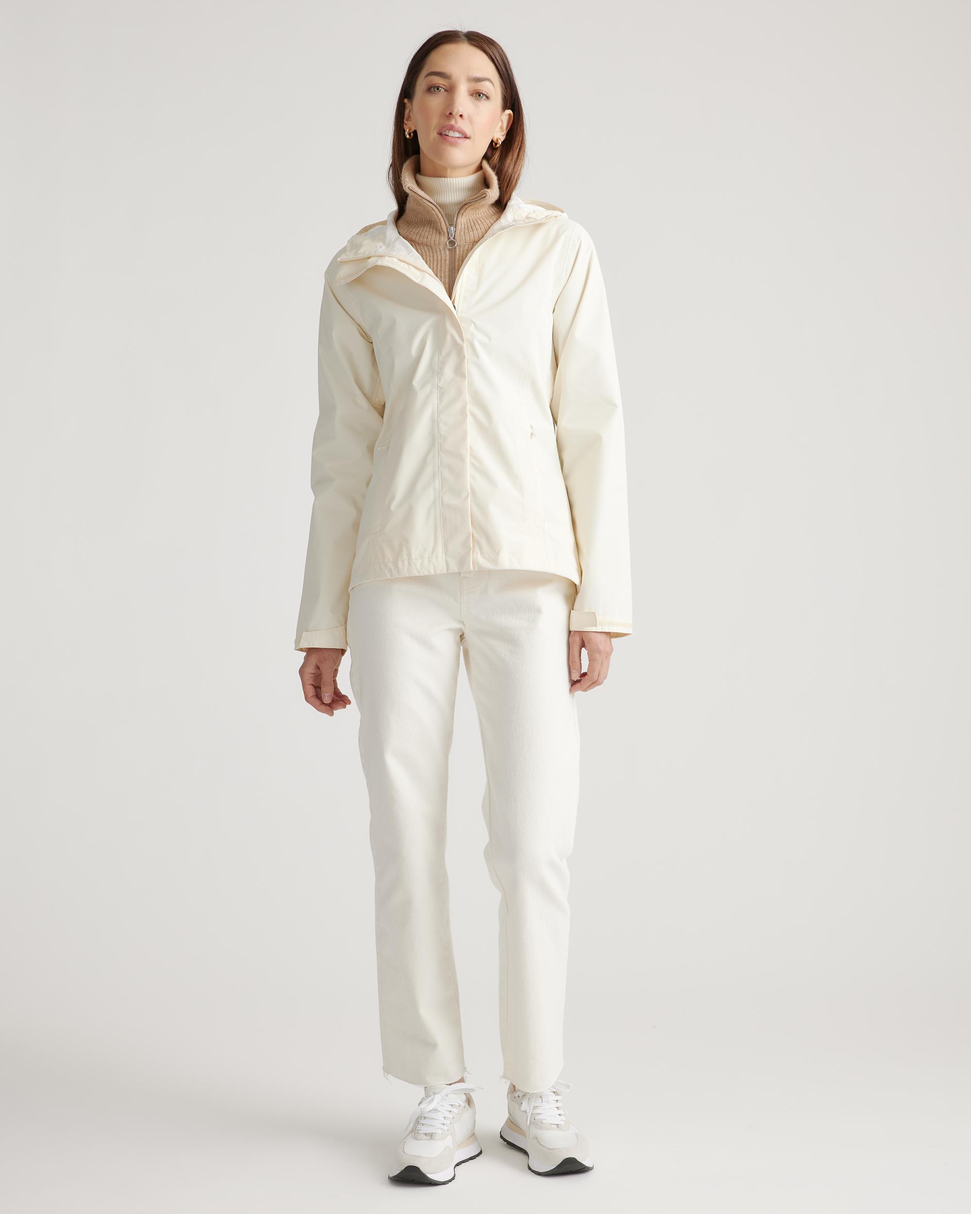 Quince | Women's Weatherproof Short Rain Shell Jacket Size XL, Polyester/Recycled Polyester Blend Product Image