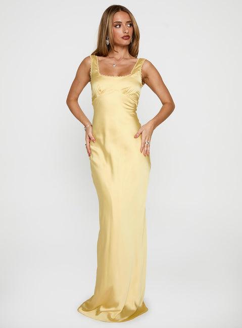 Dasha Maxi Dress Lemon Product Image