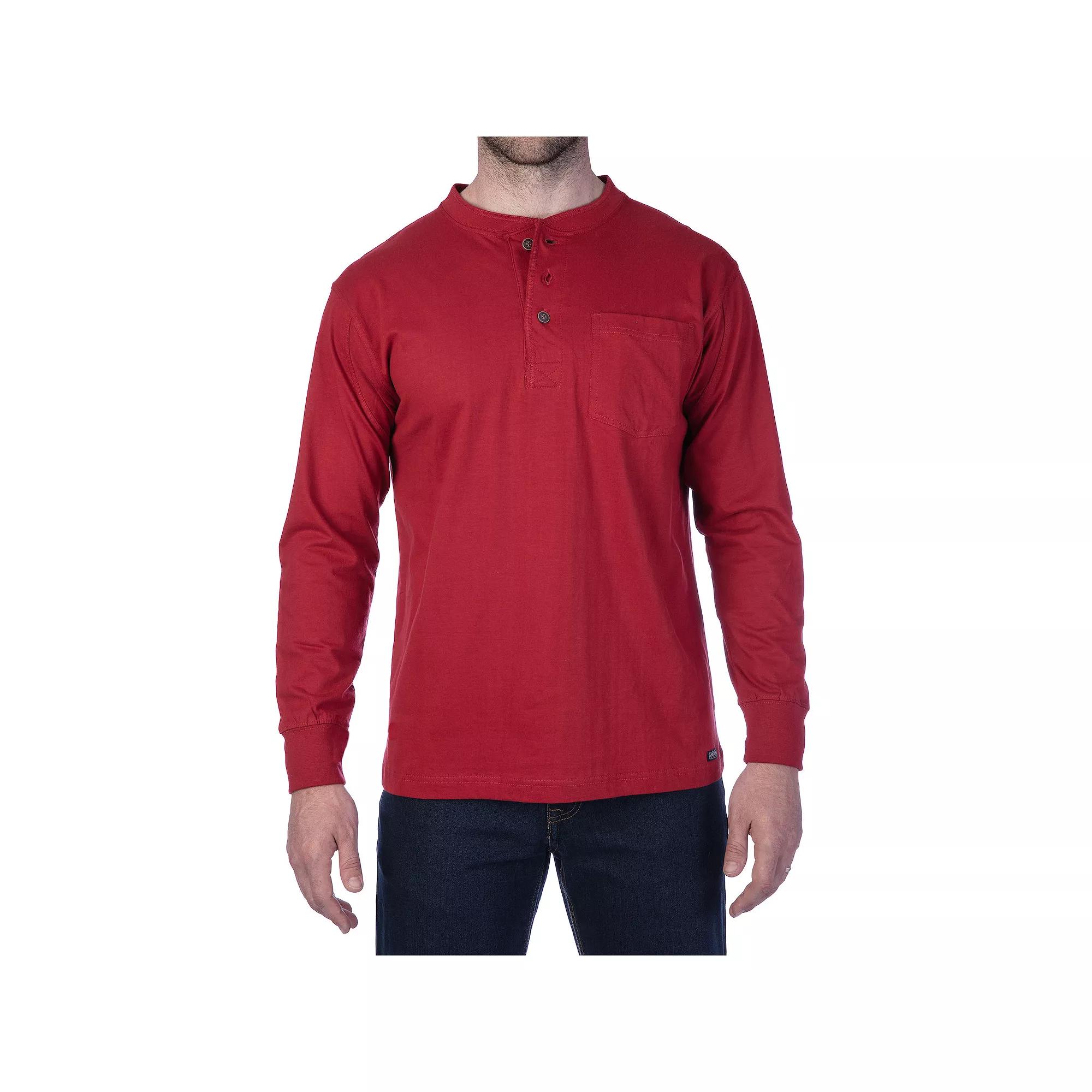 Men's Smith's Workwear Extended Tail Pocket Henley,  Product Image