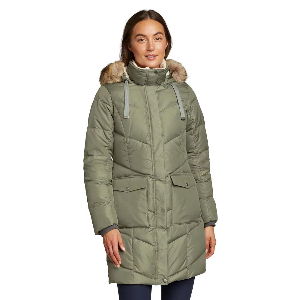 Women's Eddie Bauer Lodge Casadian Down Parka Jacket, Size: XL, Green Product Image