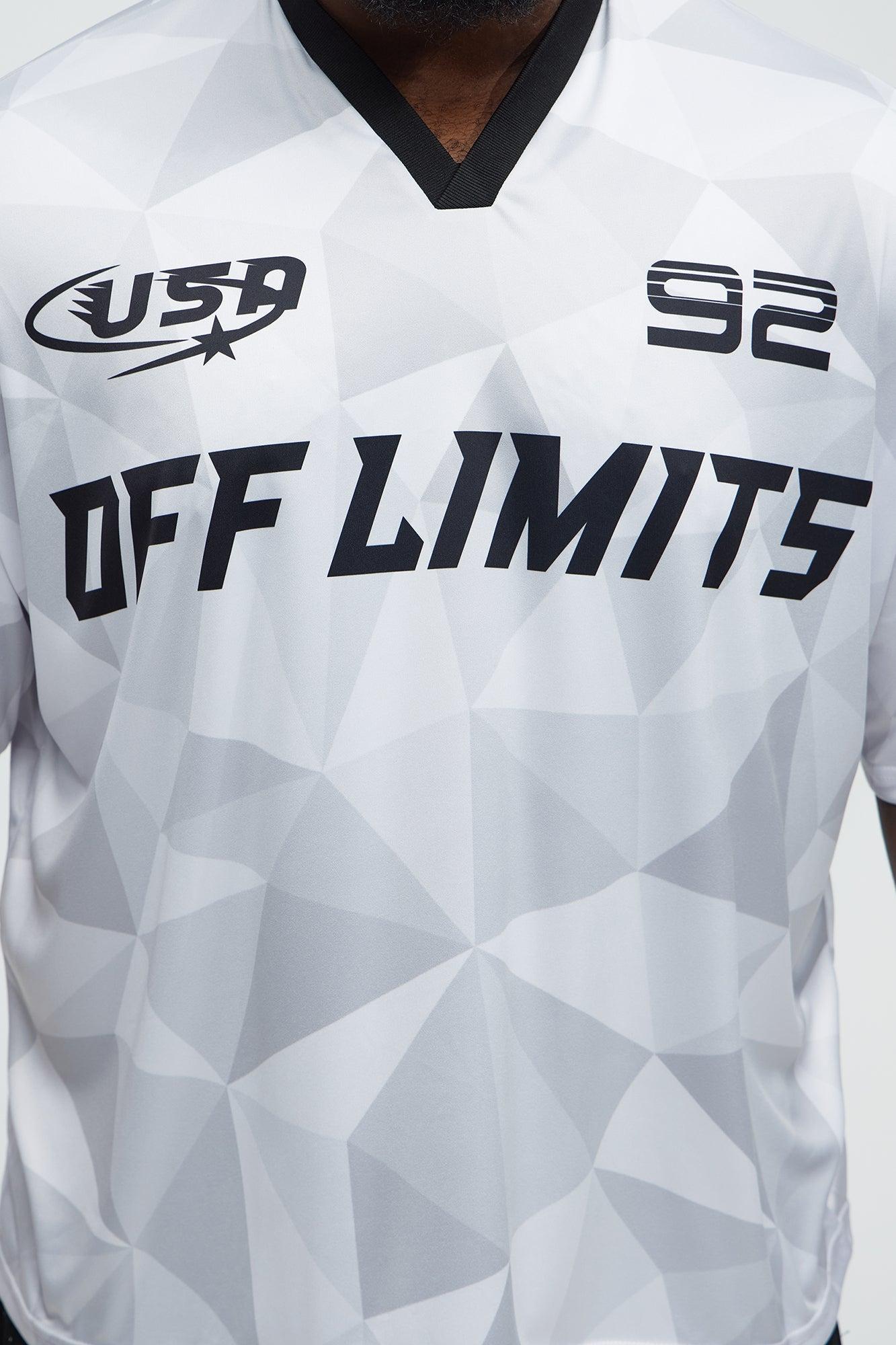 Off Limits Short Sleeve Soccer Jersey - White/combo Male Product Image