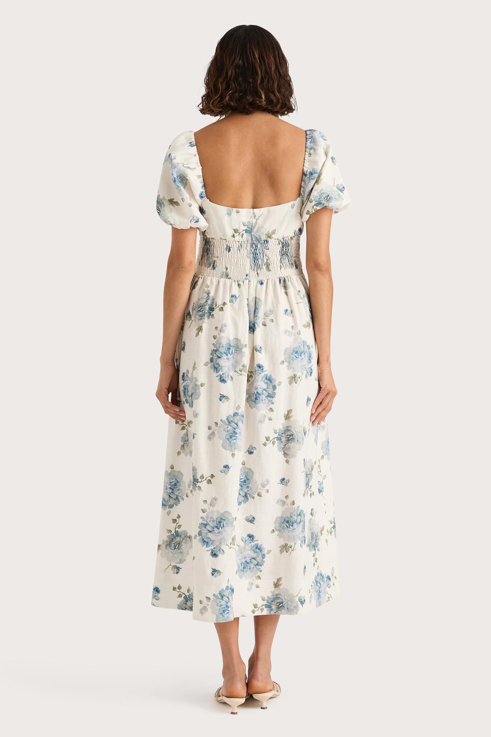 Blair Mini Dress Cecile Floral Pale Blue - Final Sale Product Image