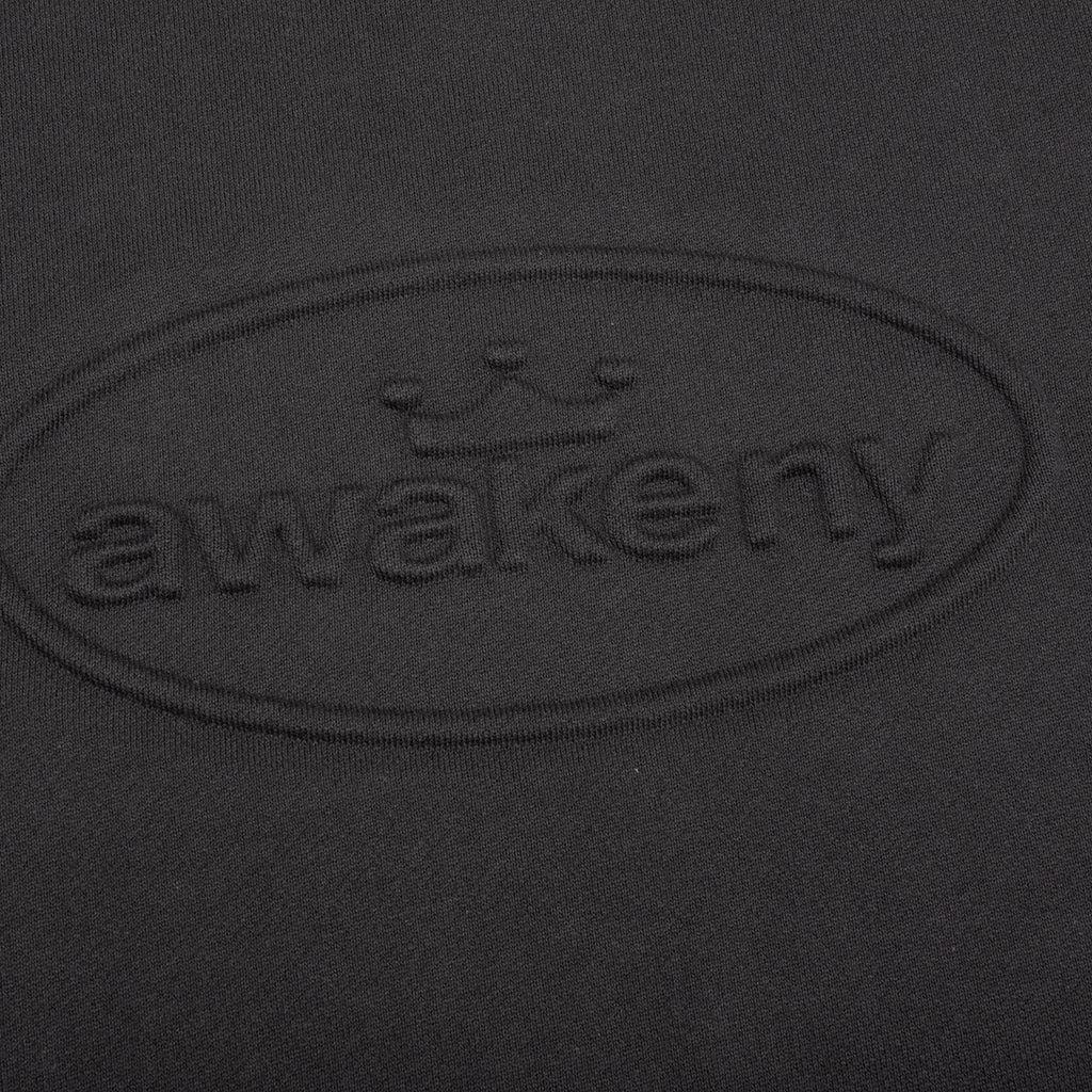 Debossed Crewneck - Black Male Product Image