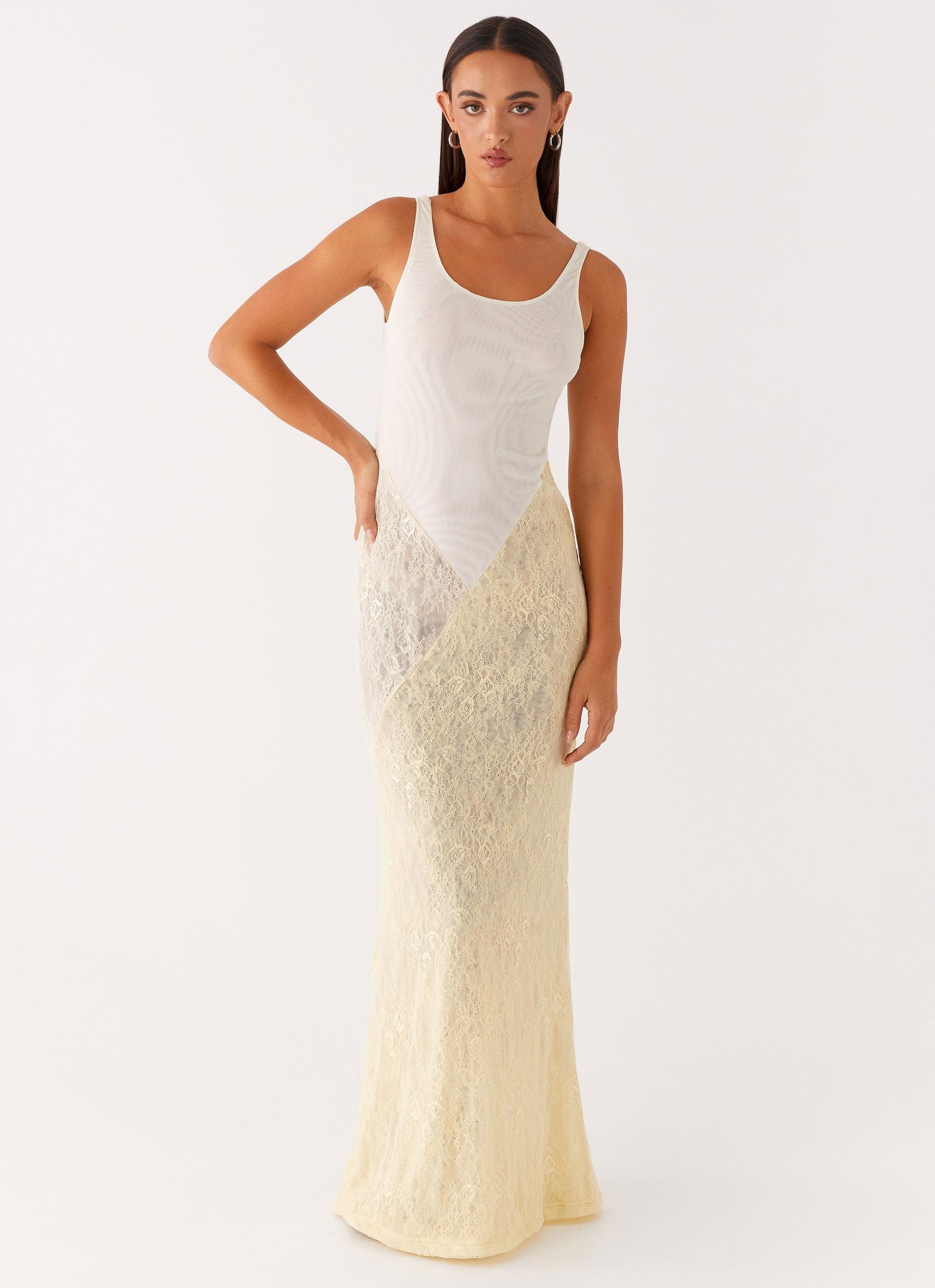 Twilight Dreams Maxi Dress - Yellow Product Image