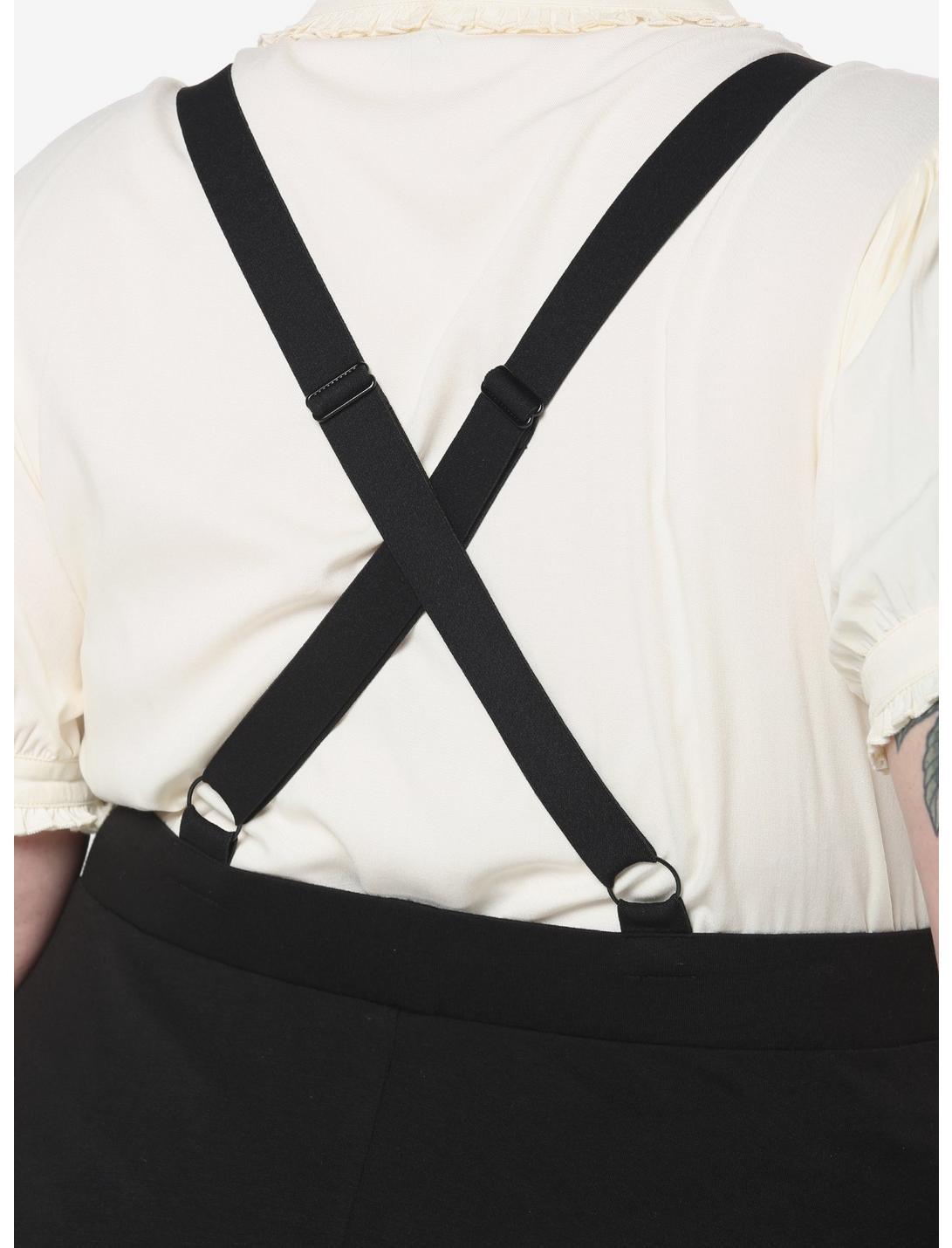 Black Suspender Circle Skirt Plus Size Product Image