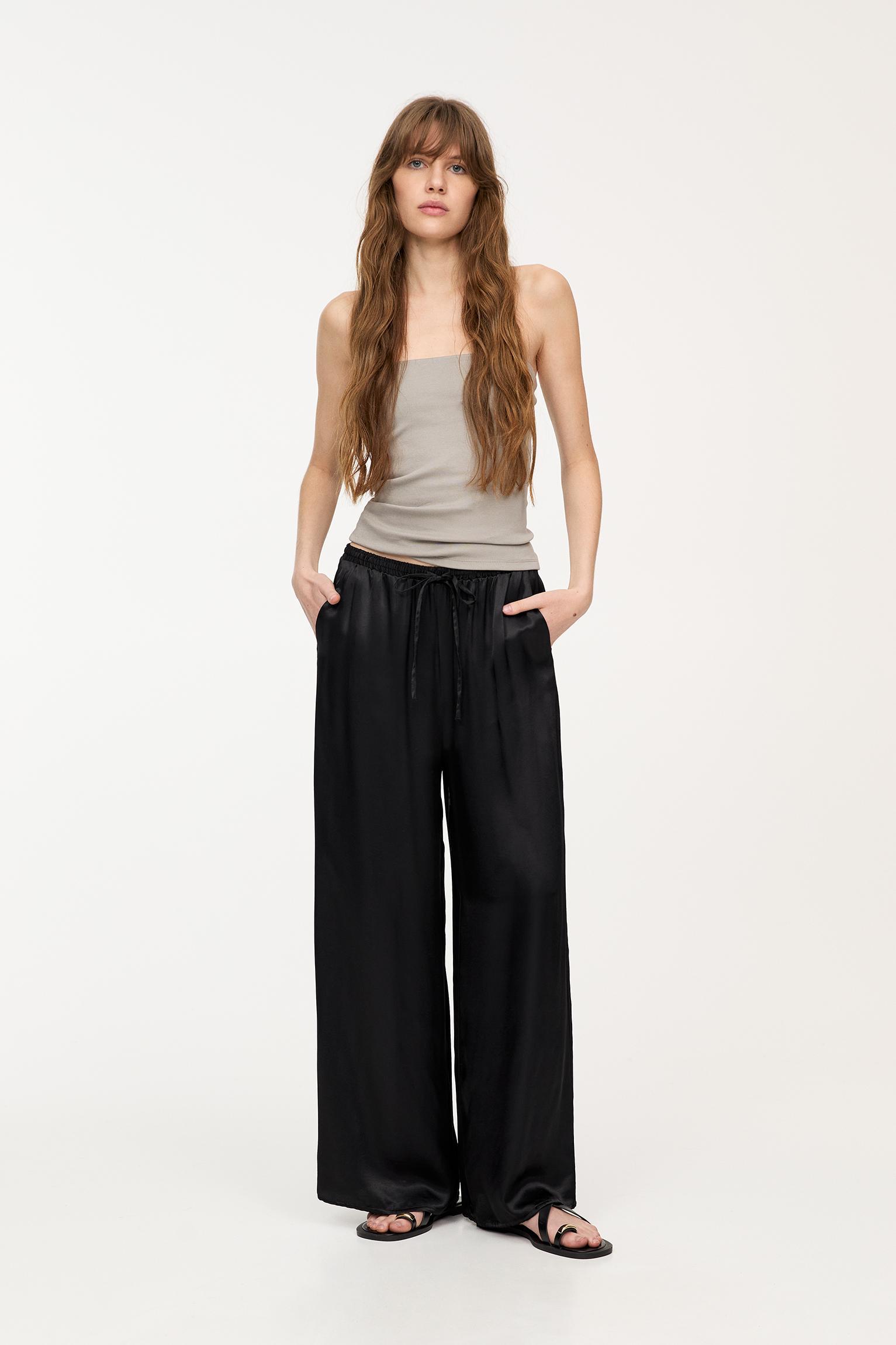 Satin sweatpants Product Image