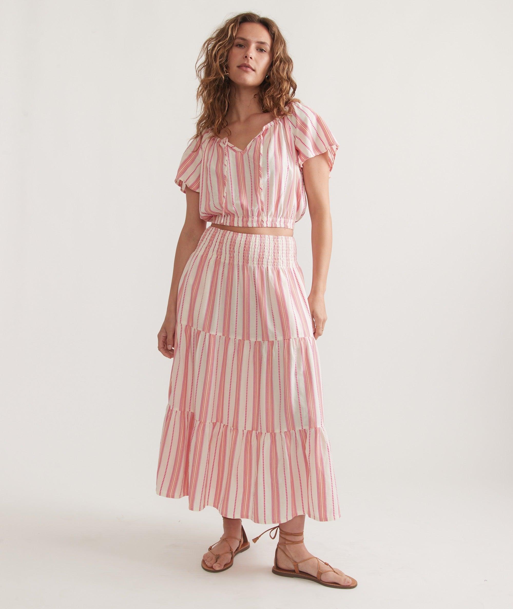 Corinne Textured Maxi Skirt Product Image