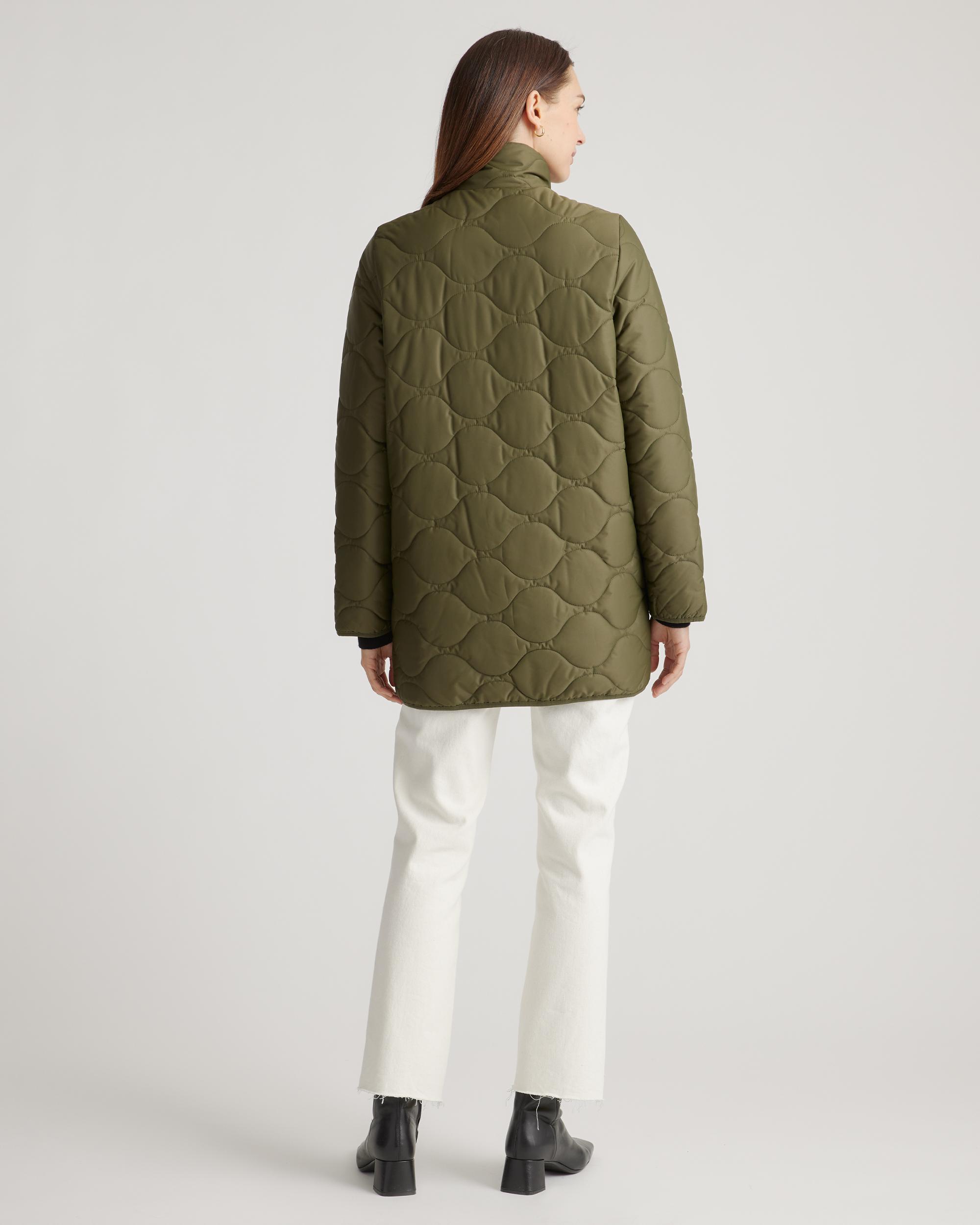 Quince | Women's Featherless Quilted Long Puffer Jacket Size XS, Nylon Product Image