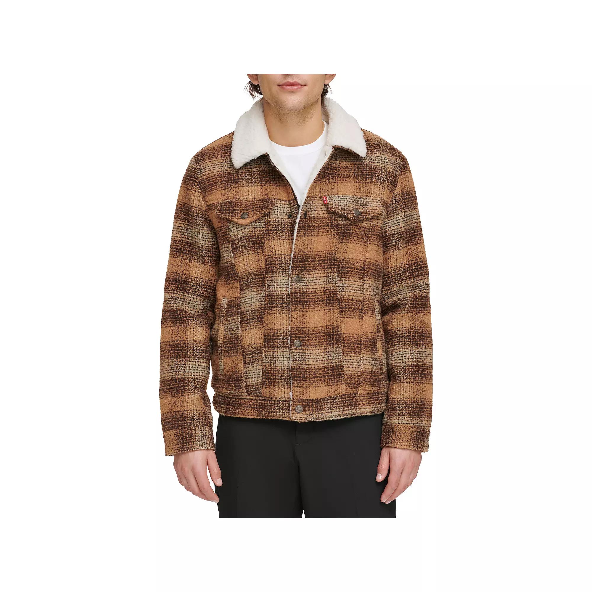 Men's Levi's® Faux Wool Sherpa Lined Trucker Jacket,  Product Image