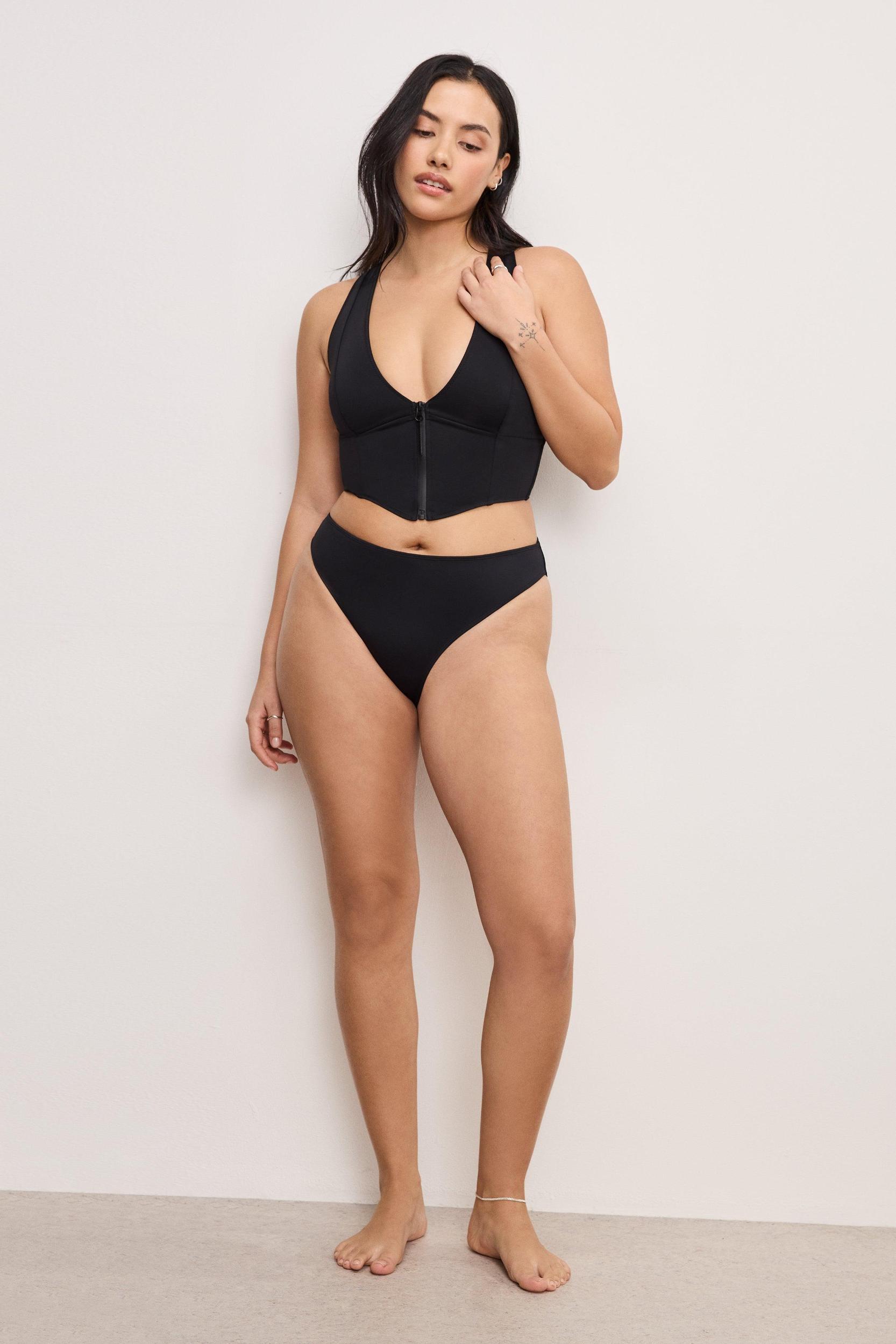 COMPRESSION ZIP UP SUPPORT TOP | BLACK001 Product Image