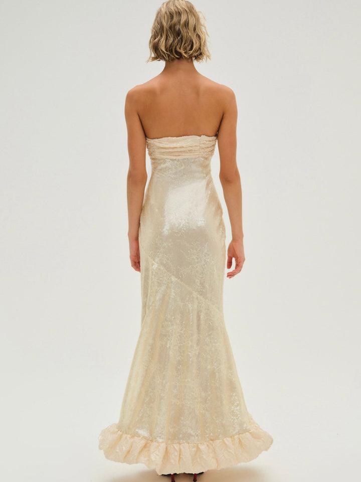 Kessie Maxi Dress — Ivory Product Image