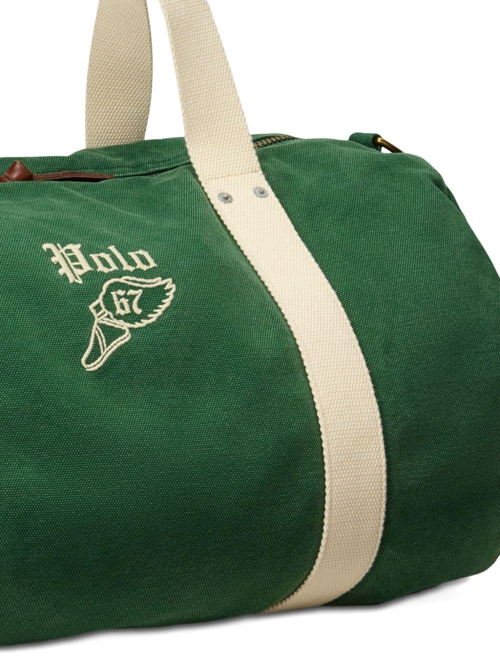 embroidered canvas duffle bag Product Image