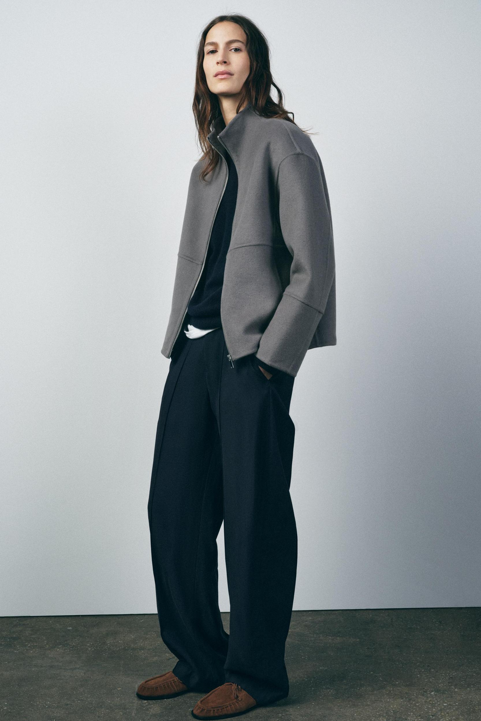 WOOL BLEND JACKET ZW COLLECTION Product Image