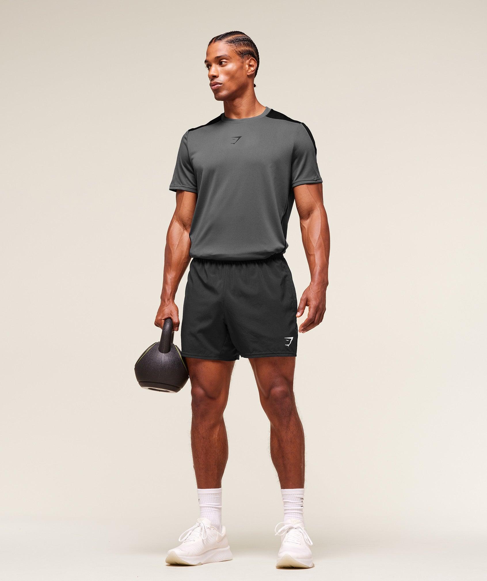 Gymshark Arrival Block T-Shirt - Dark Grey Male Product Image