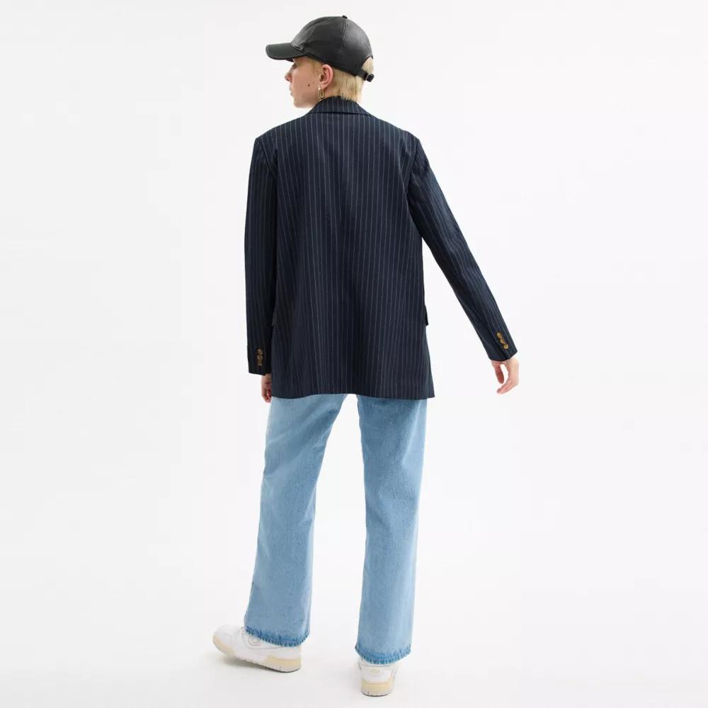 Single Breasted Pinstripe Blazer Product Image