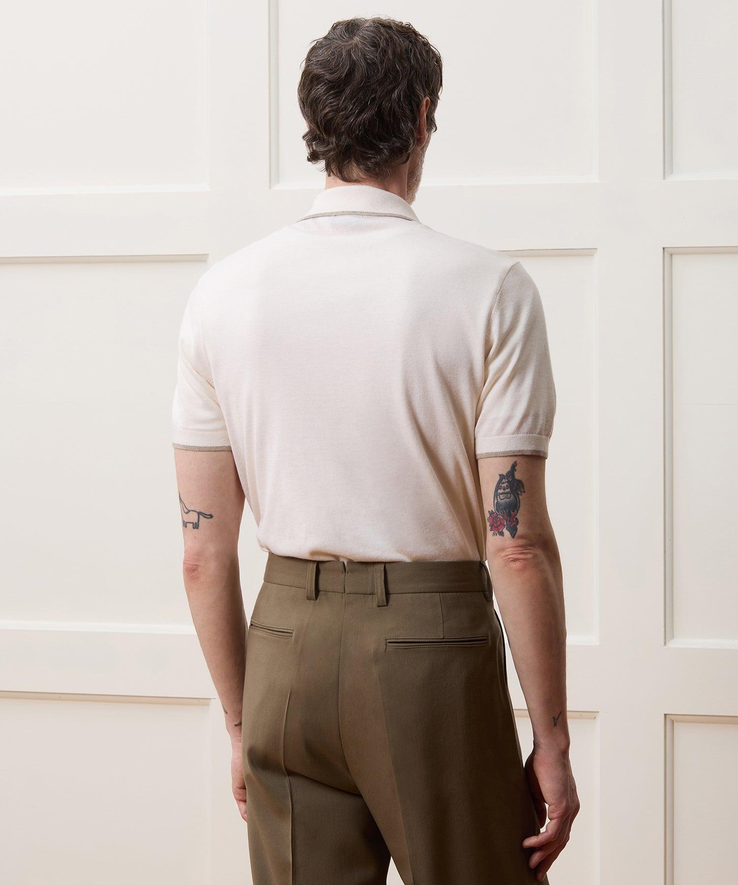 Silk-Cashmere Tipped Montauk Sweater Polo Product Image