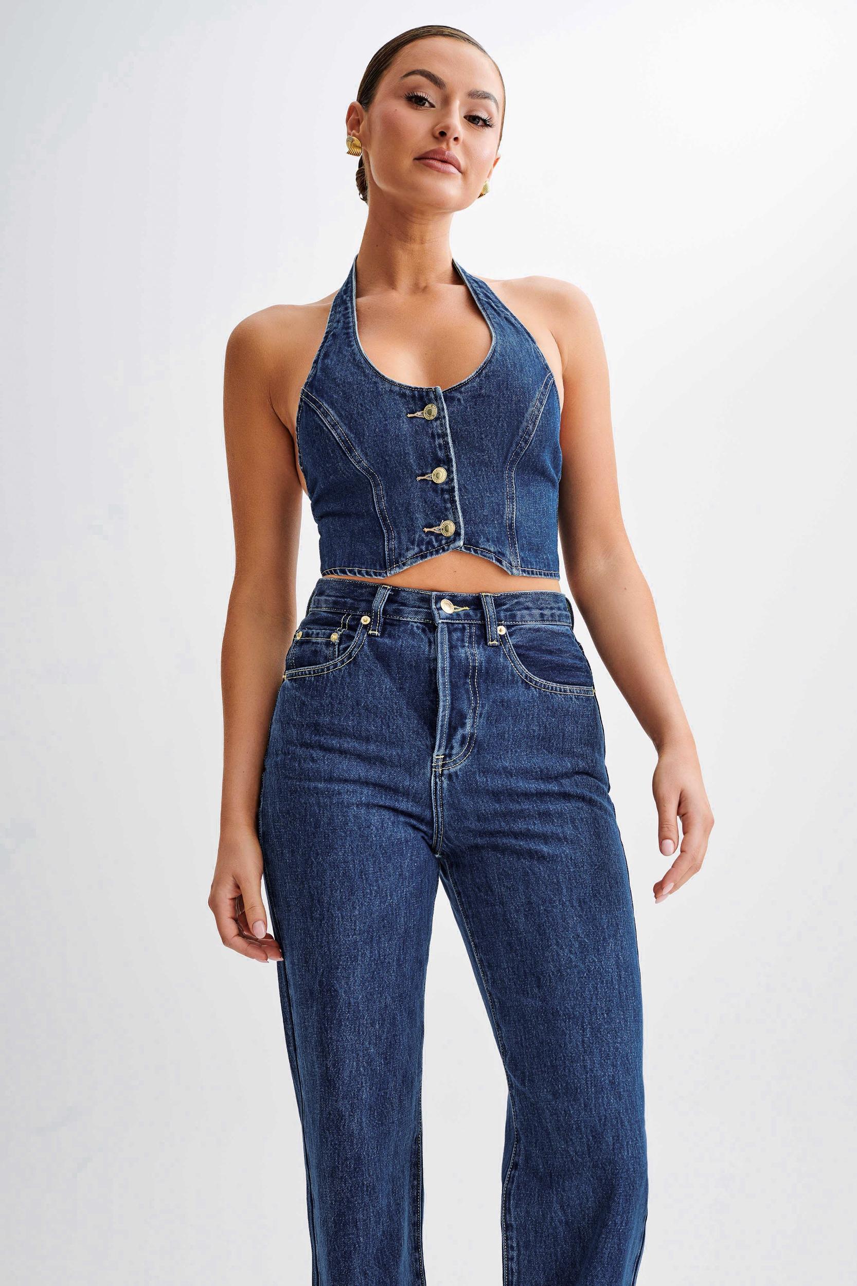 Kieryn Denim Vest - Dark Blue Product Image
