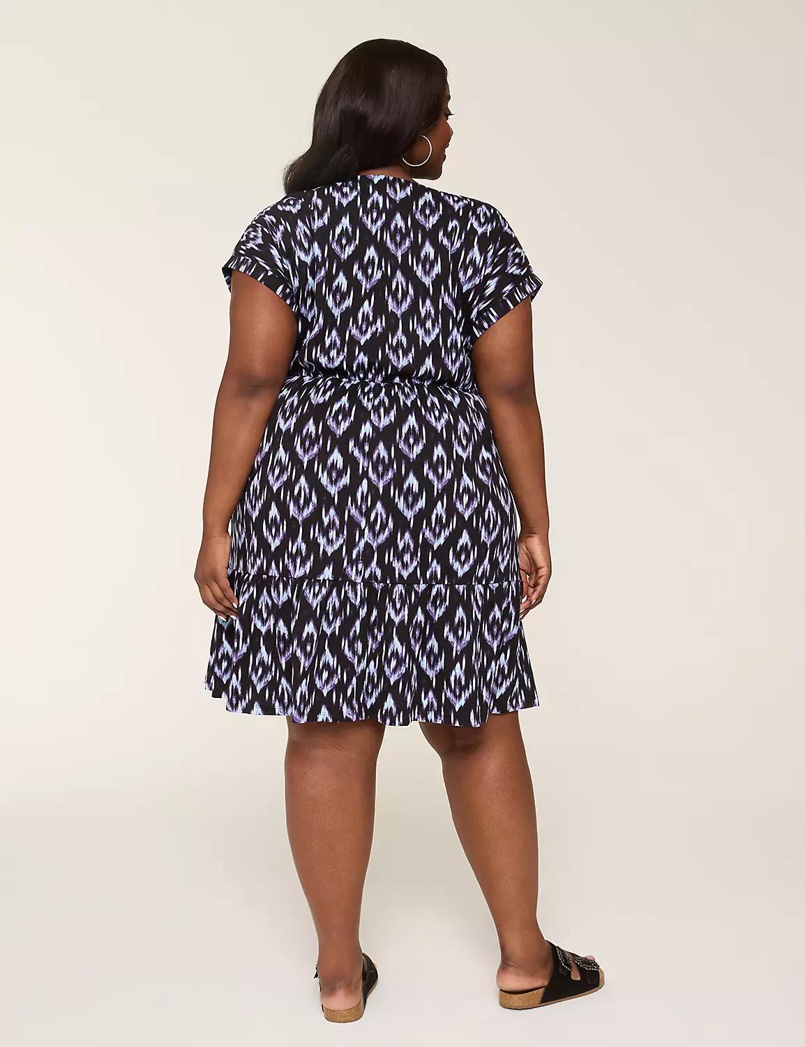Dolman-Sleeve Tiered Dress Product Image