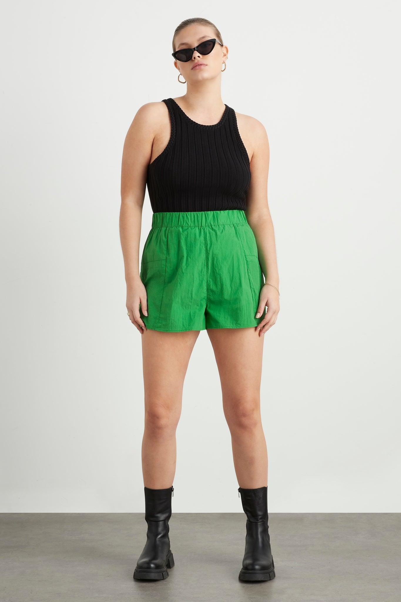 High Waisted Belted Shorts 608 Product Image