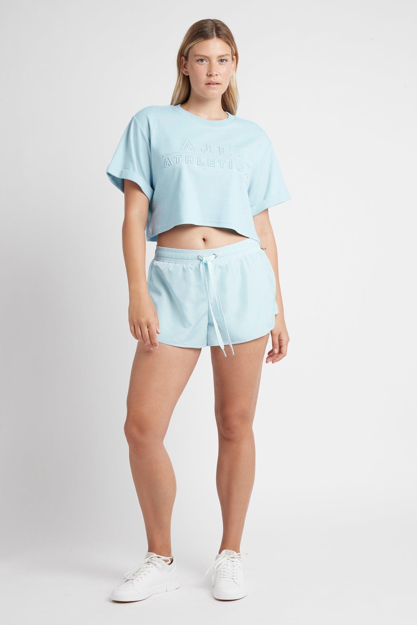 Cropped Embossed Classic Logo T-Shirt 105 Product Image