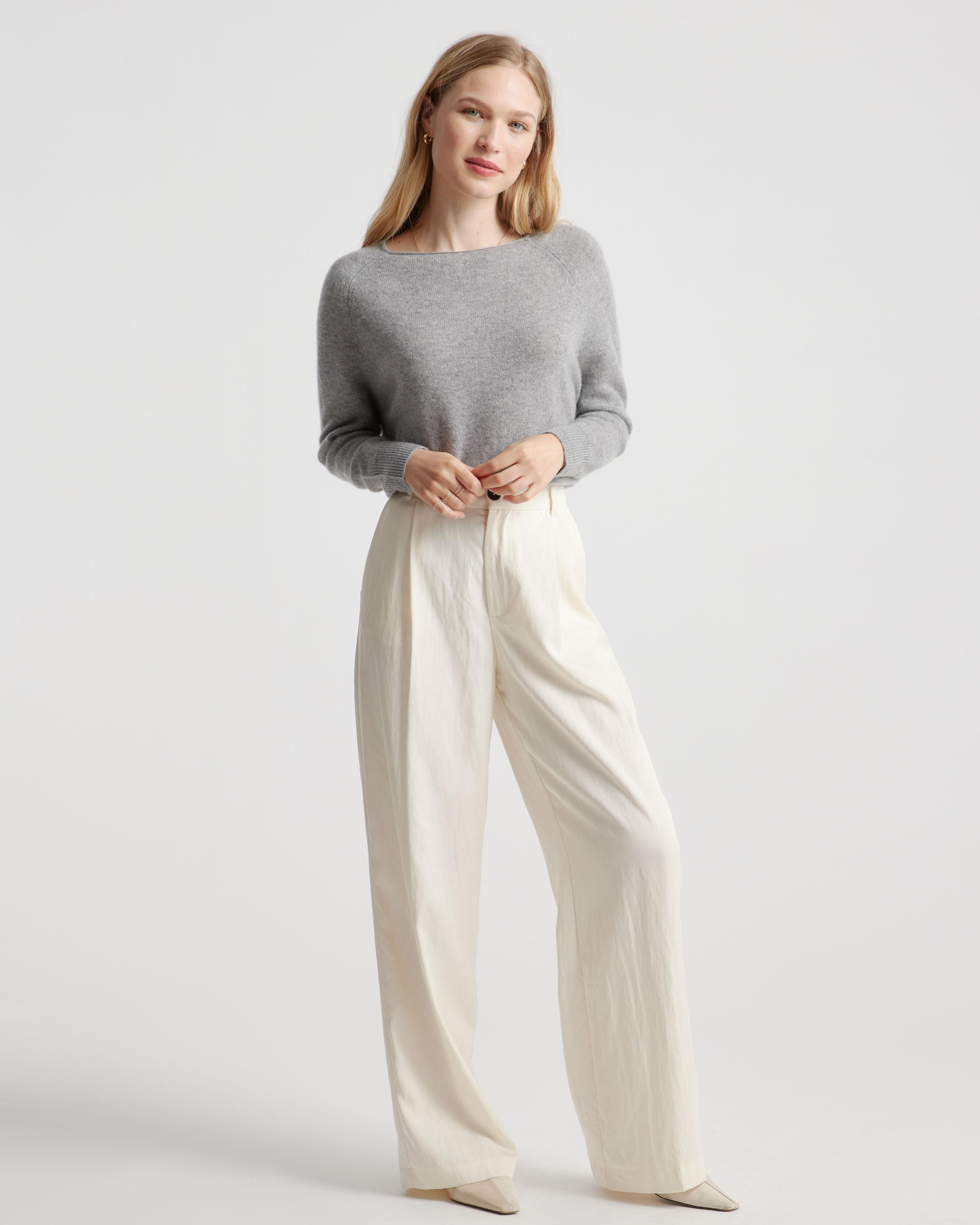 Quince | Women's Mongolian Cashmere Boatneck Sweater Product Image