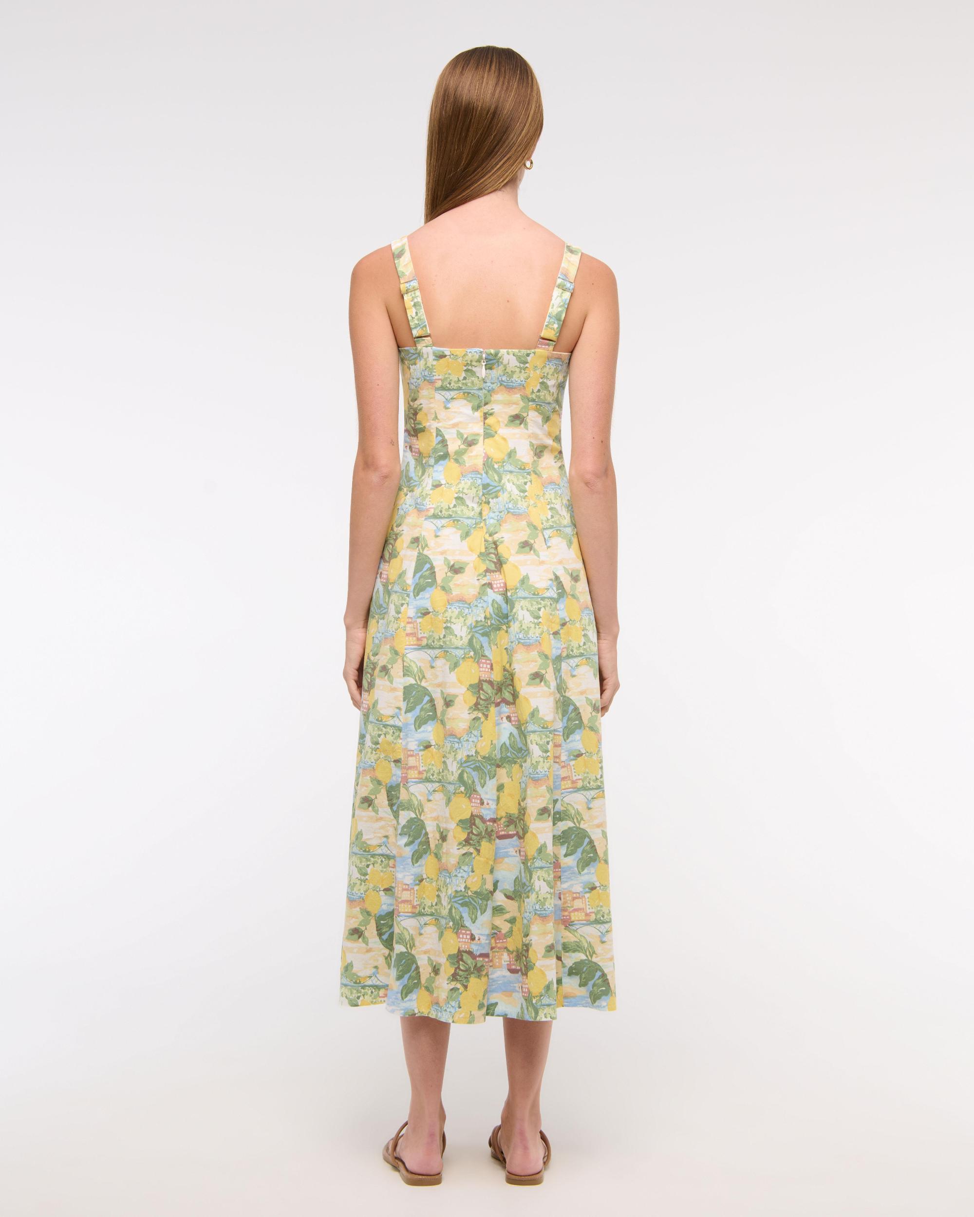 The A&F Mila Stretch Midi Dress Product Image