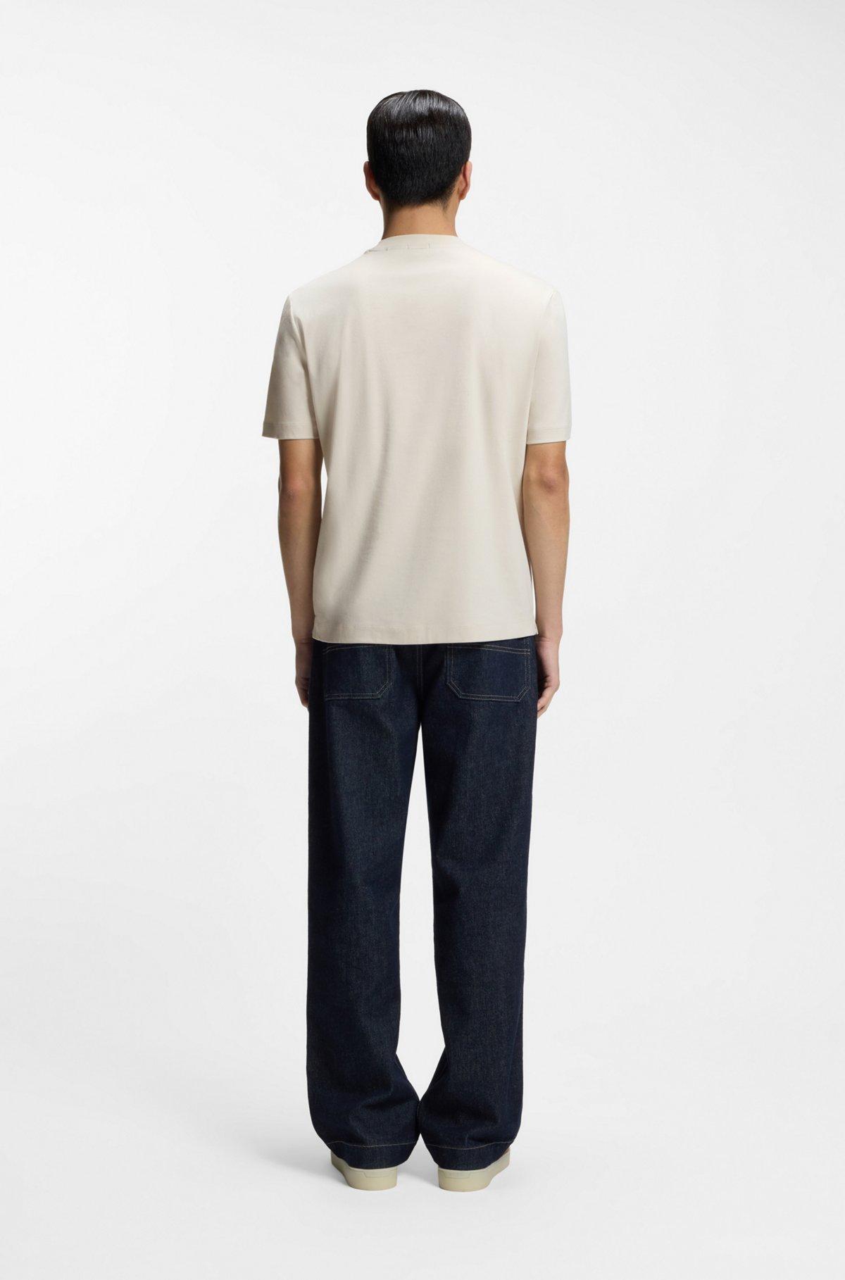 Mercerized-cotton T-shirt with Double B monogram Product Image