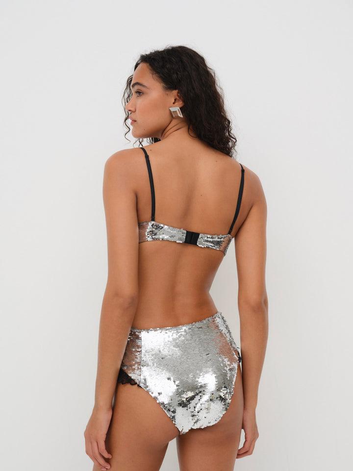 Maia High-waist Panty — Silver Product Image