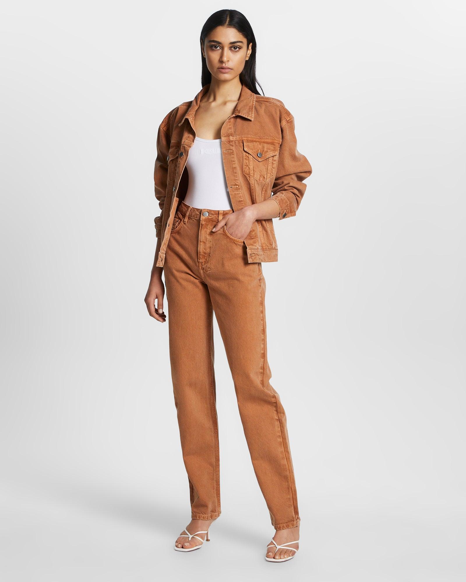 OVERSIZED JACKET BROWN SUGAR Female Product Image